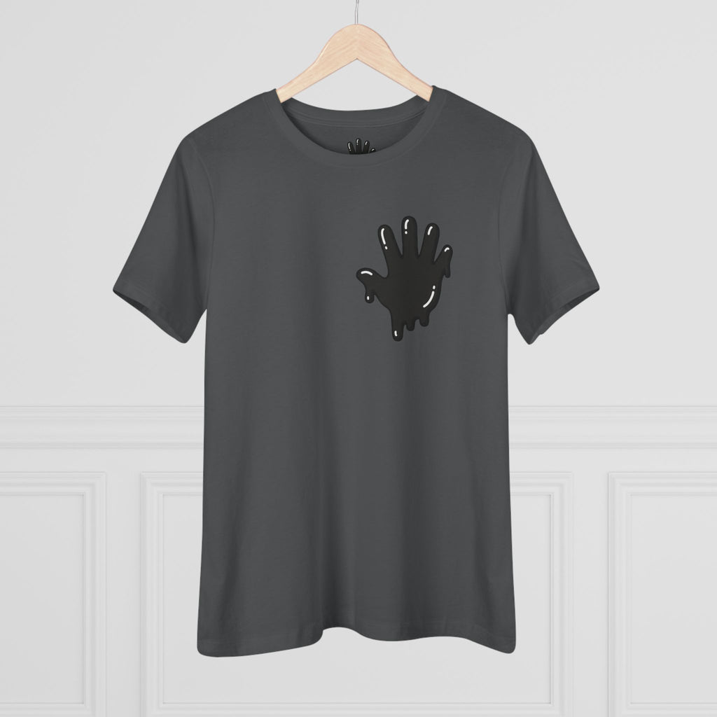 The Slime Shop Women's Tee — White / Black Slime In 5