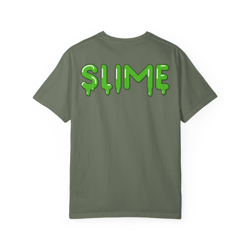 The Slime Shop Signature Tee — White / Green Slime In 5