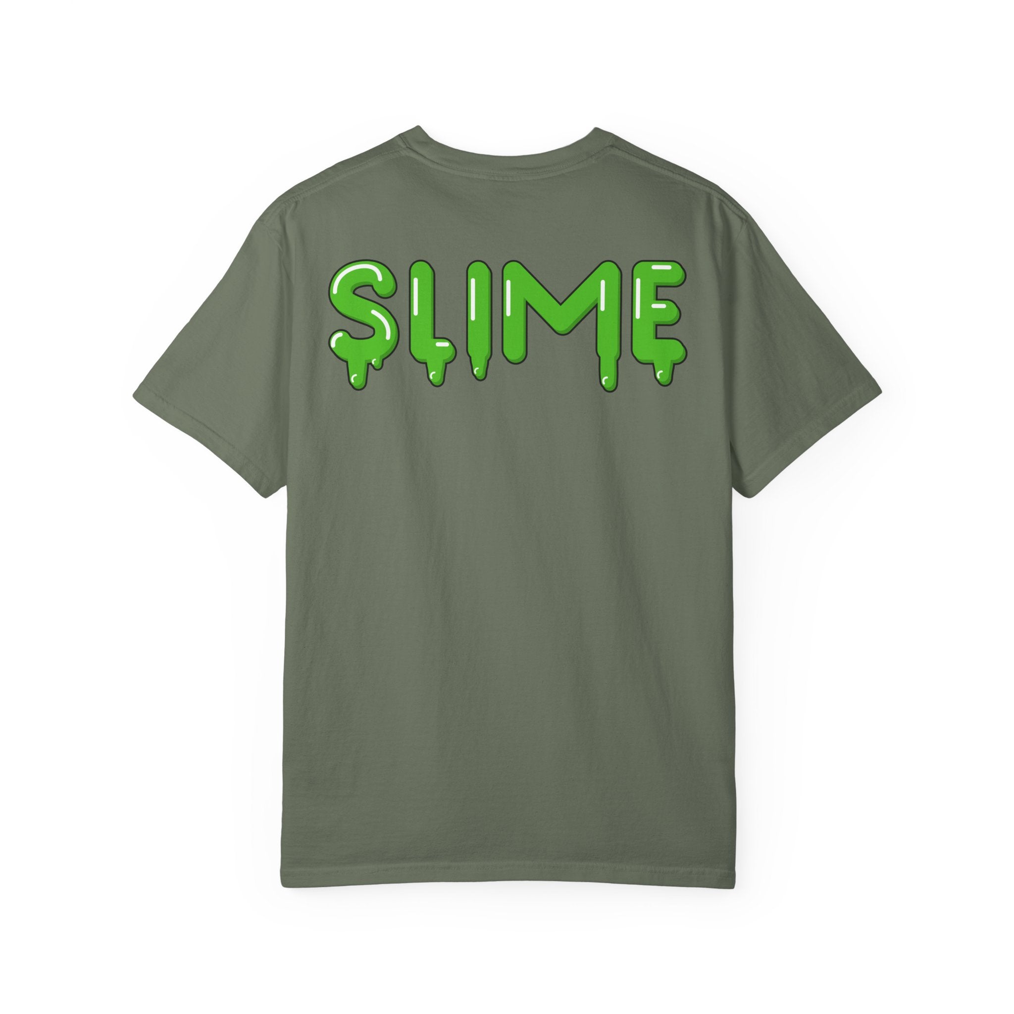The Slime Shop Signature Tee — White / Green Slime In 5