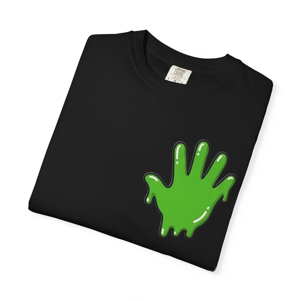 The Slime Shop Signature Tee — White / Green Slime In 5