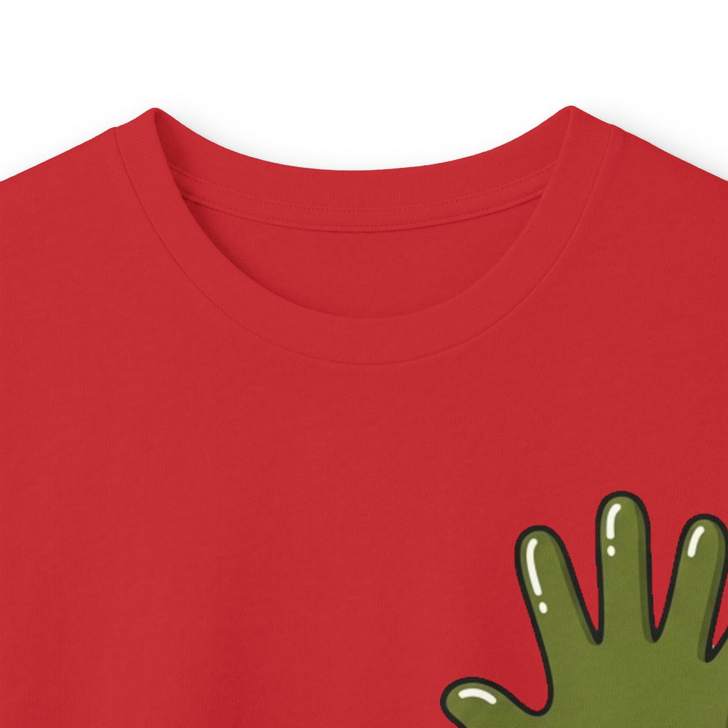 The Slime Shop Ultra Cotton Long-Sleeve — White / Olive Slime In 5