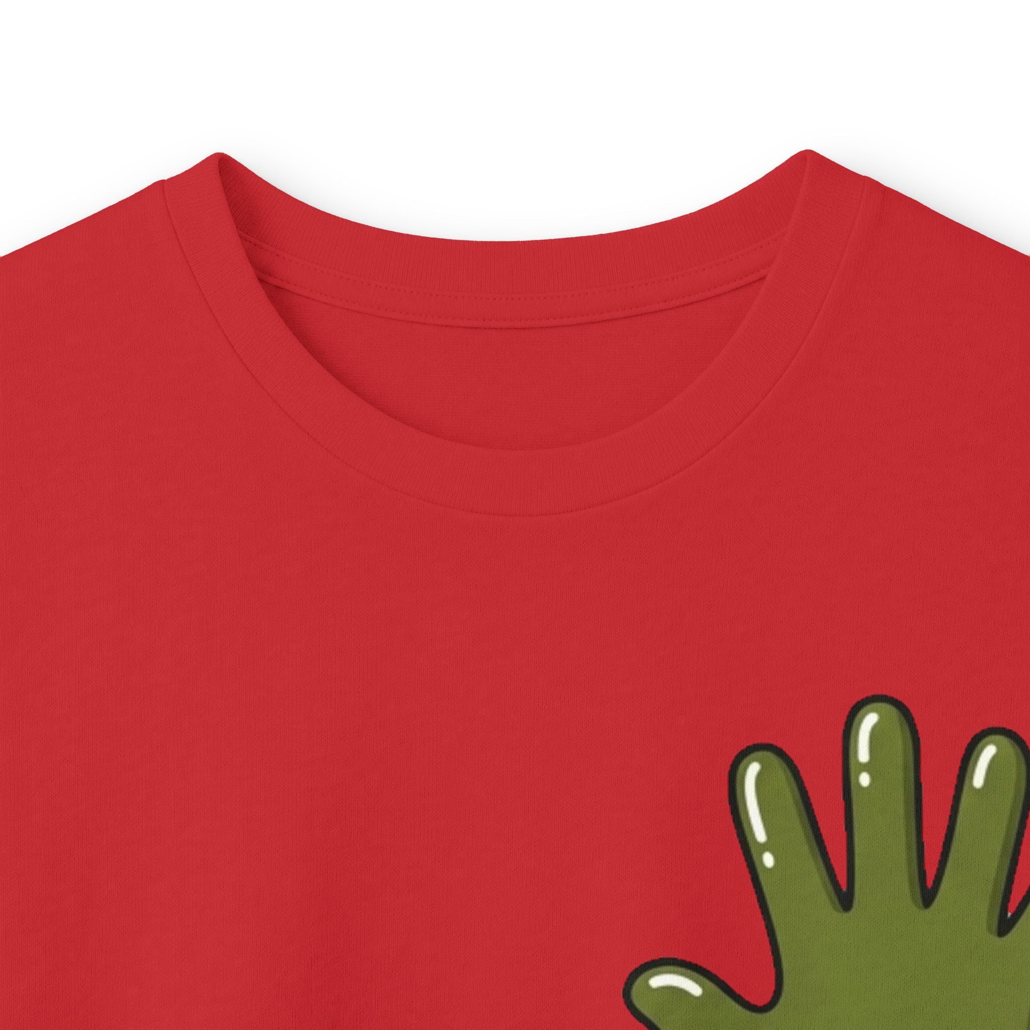 The Slime Shop Ultra Cotton Long-Sleeve — White / Olive Slime In 5
