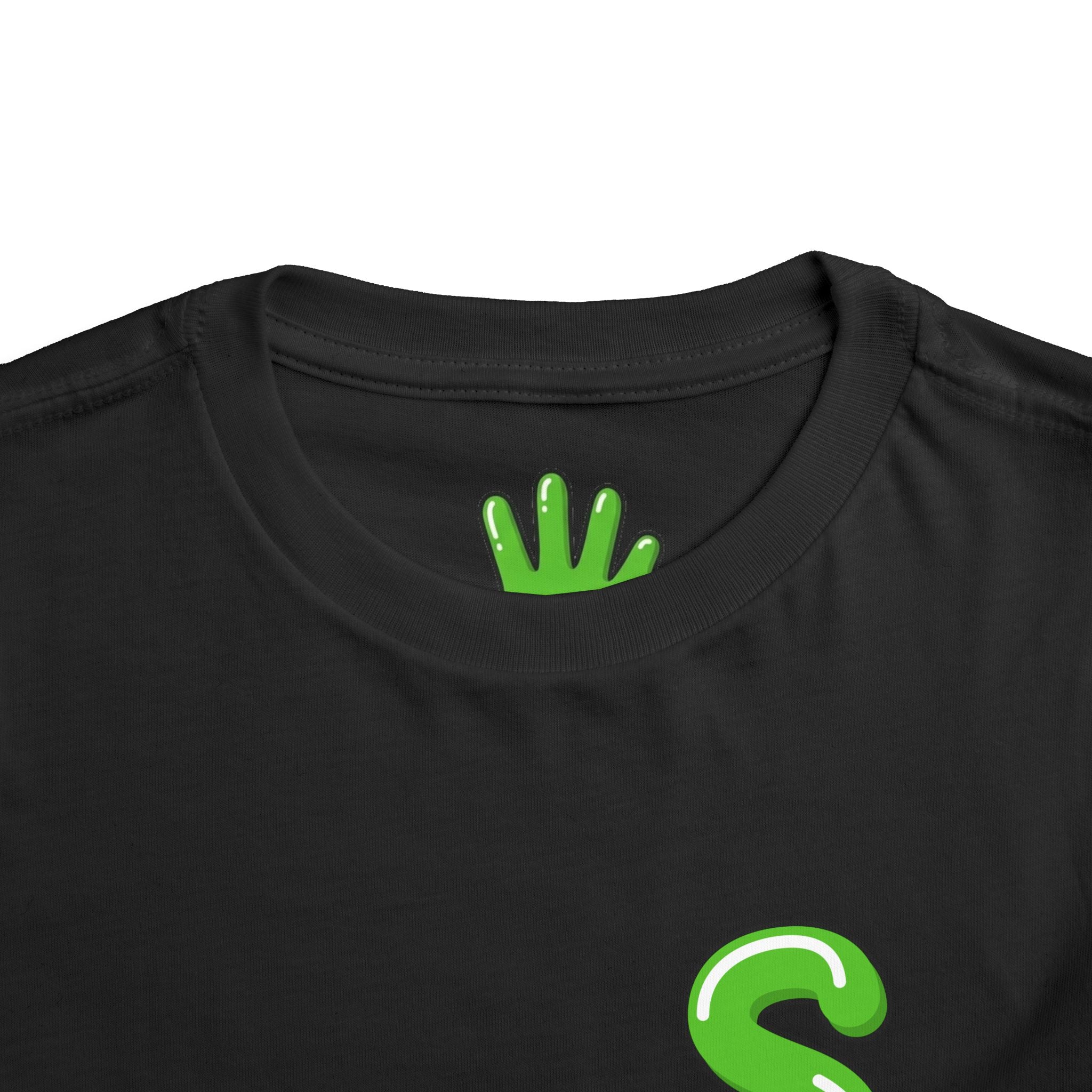 The Slime Shop Toddler Tee — Athletic Heather / Green Slime Sircle