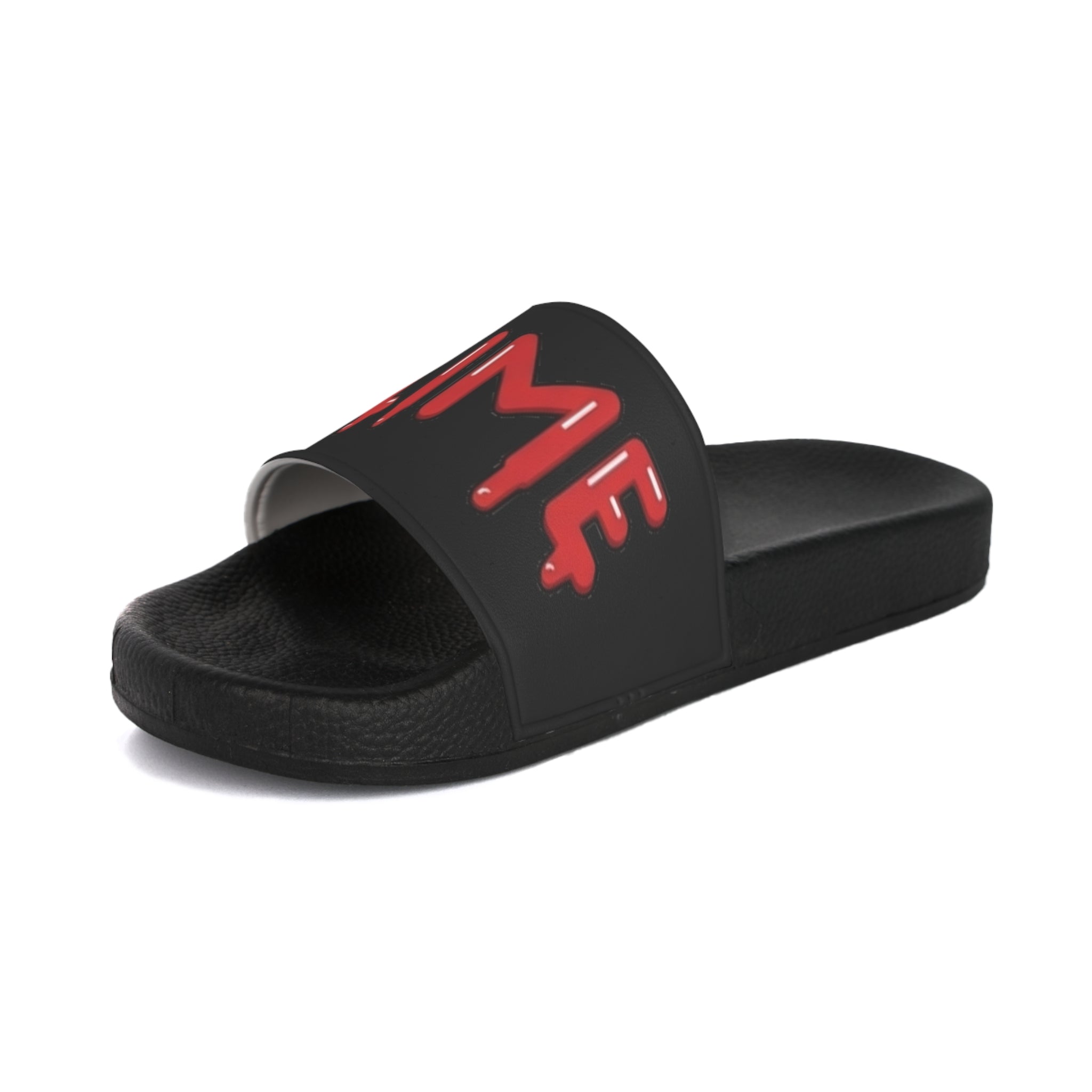 The Slime Shop Slides — Black / Red Slime-$