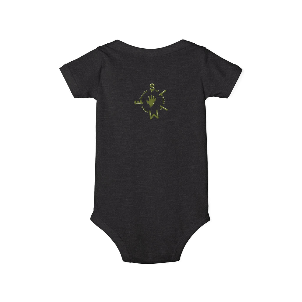 The Slime Shop Infant Jersey One Piece — Royal Blue / Military Green Slime Sircle