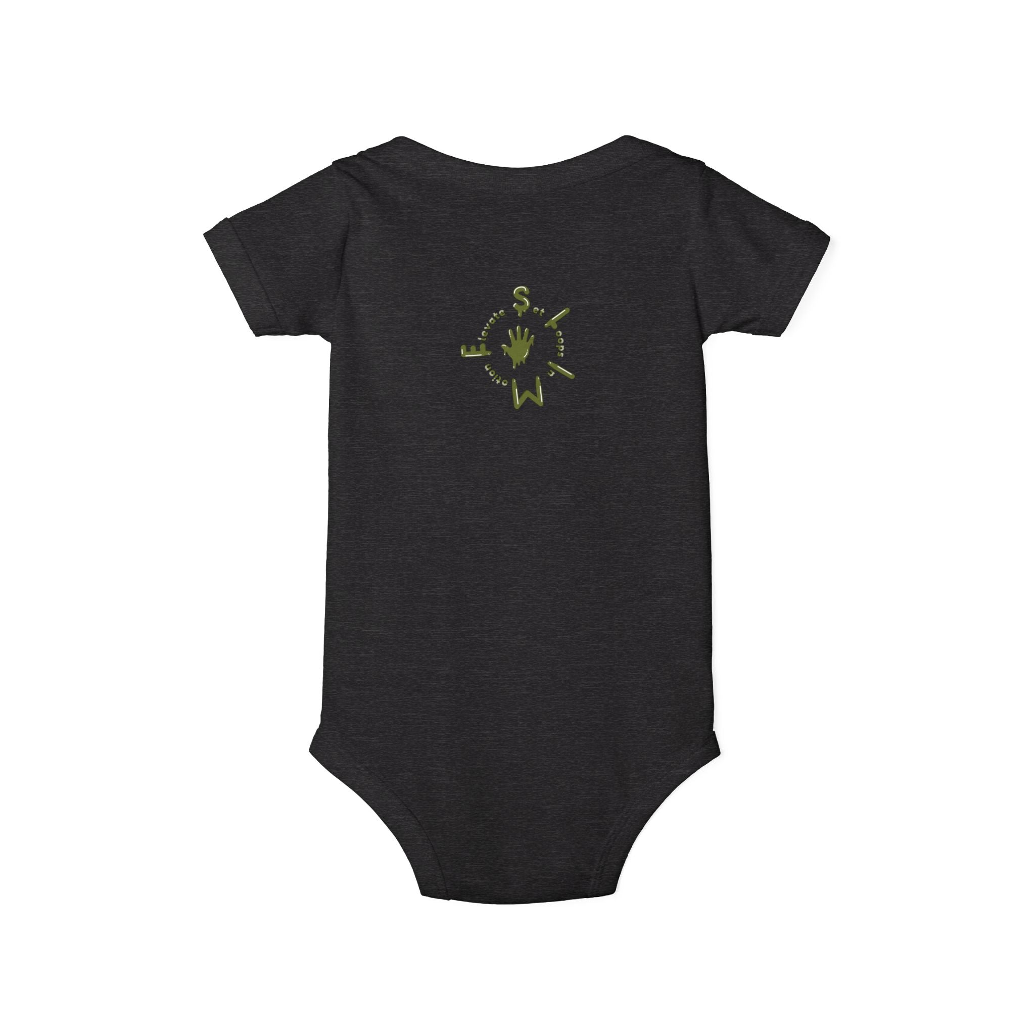 The Slime Shop Infant Jersey One Piece — Royal Blue / Military Green Slime Sircle