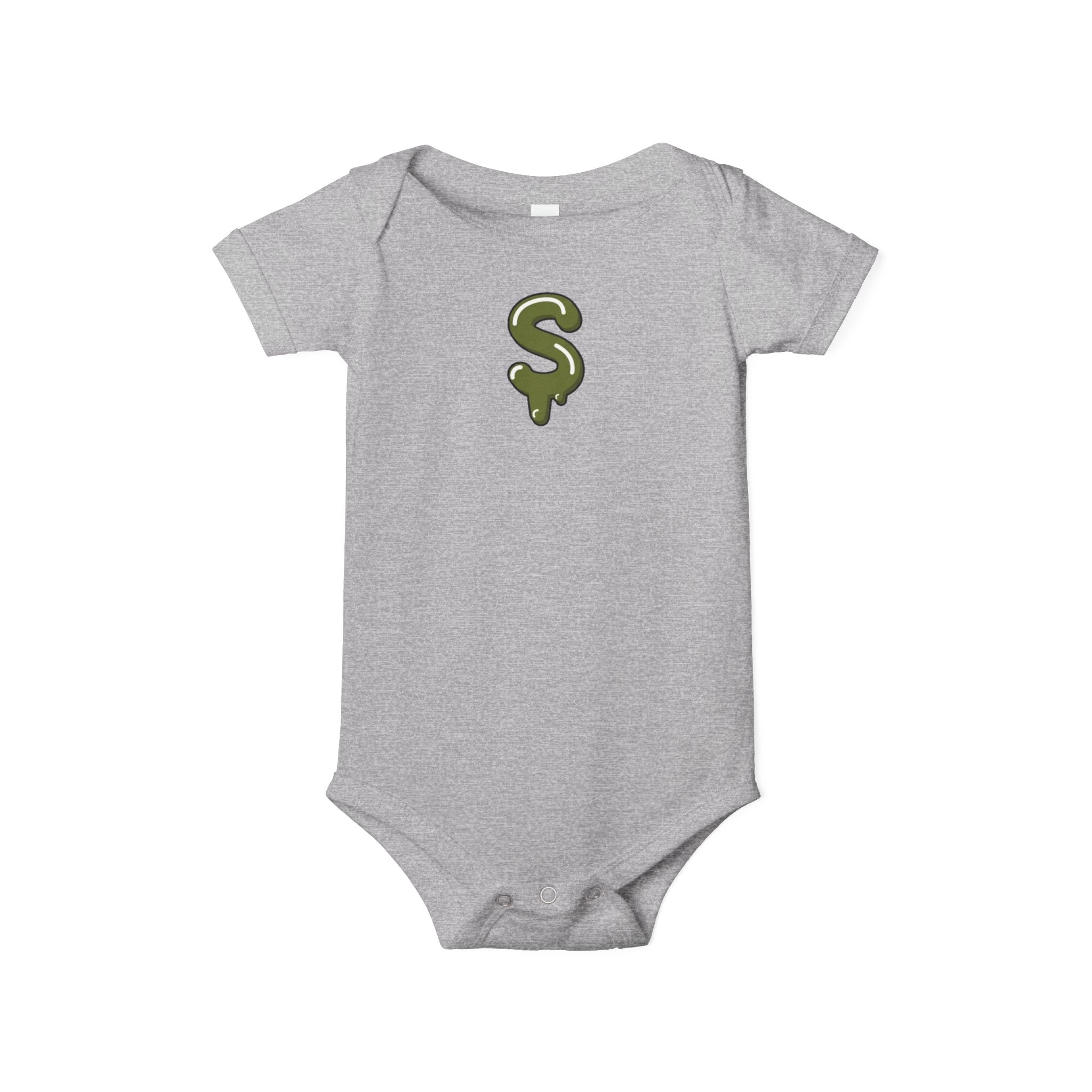 The Slime Shop Infant Jersey One Piece — Royal Blue / Military Green Slime Sircle