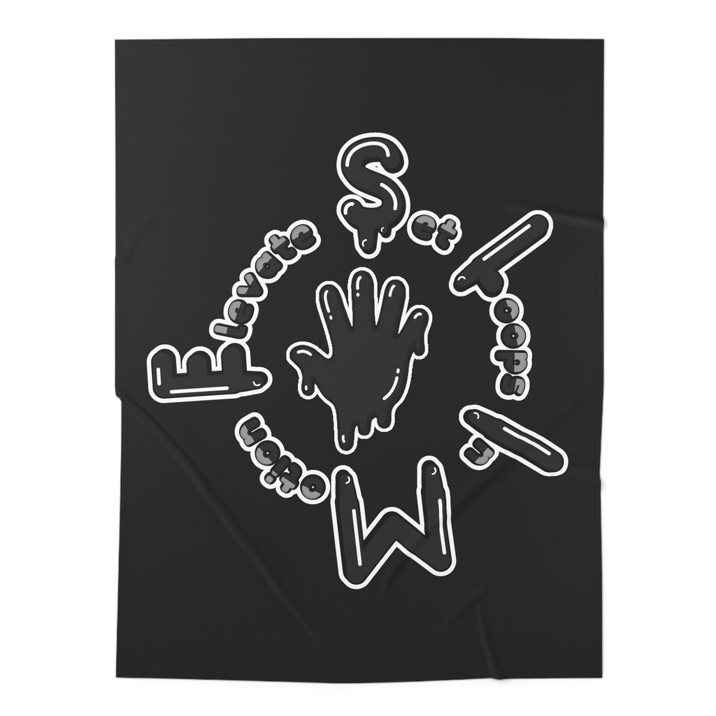 Black Slime Baby Swaddle Blanket