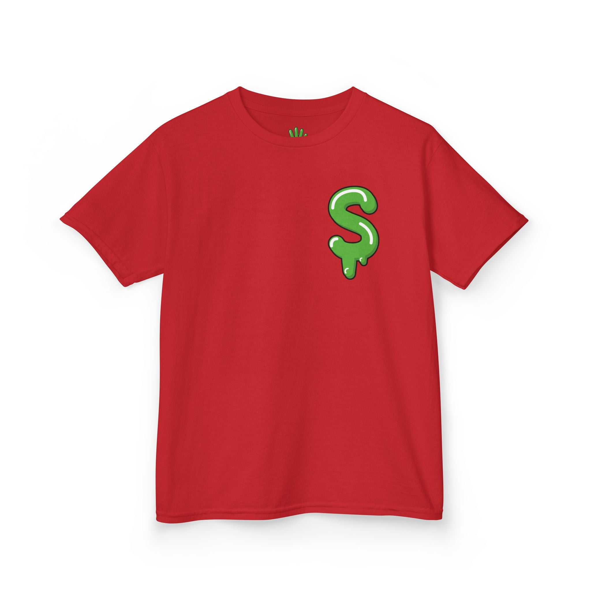 The Slime Shop Kids Tee — Royal Blue / Green Slime Sircle