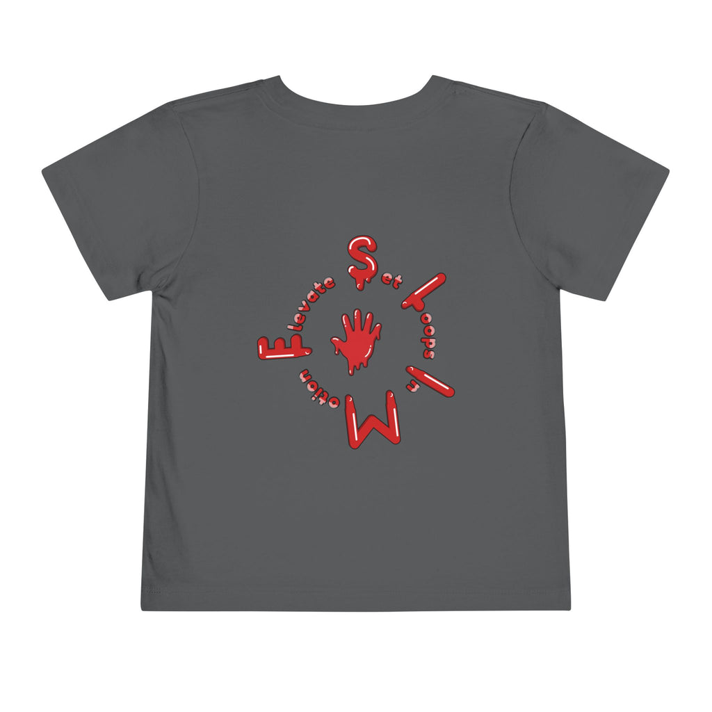 The Slime Shop Toddler Tee — Royal Blue / Red Slime Sircle
