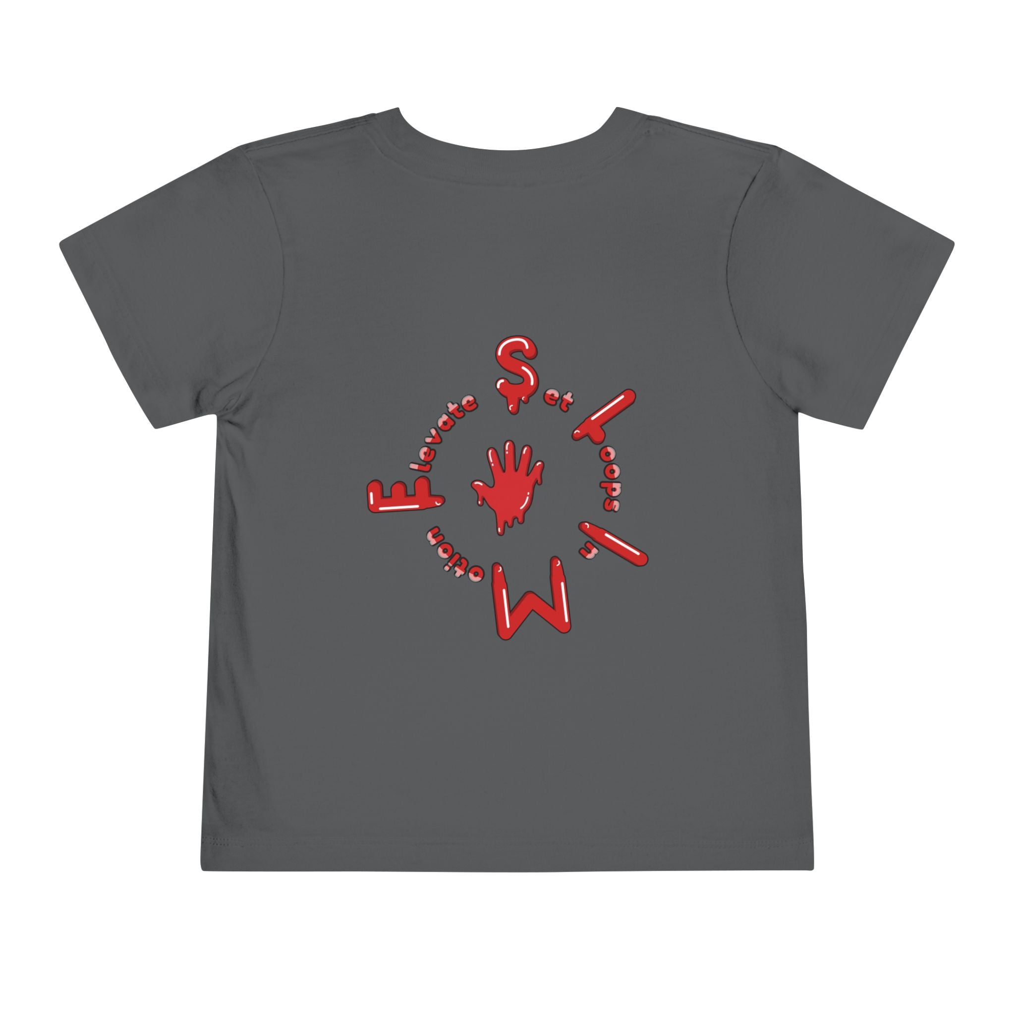 The Slime Shop Toddler Tee — Royal Blue / Red Slime Sircle