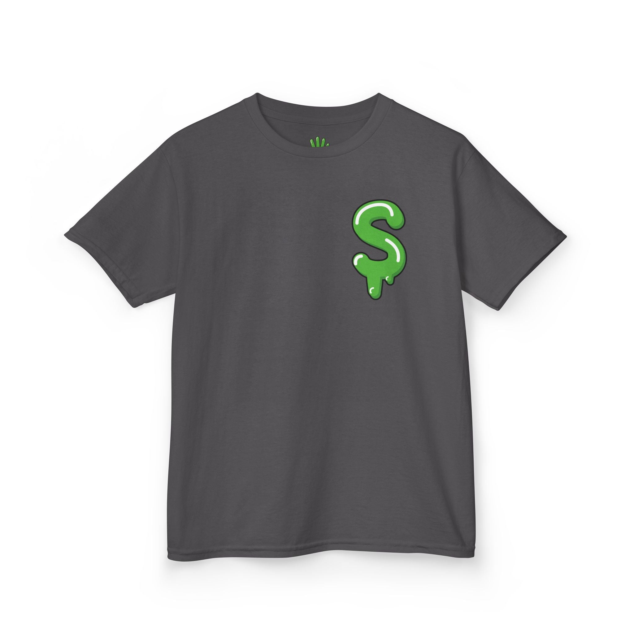 The Slime Shop Kids Tee — Royal Blue / Green Slime Sircle