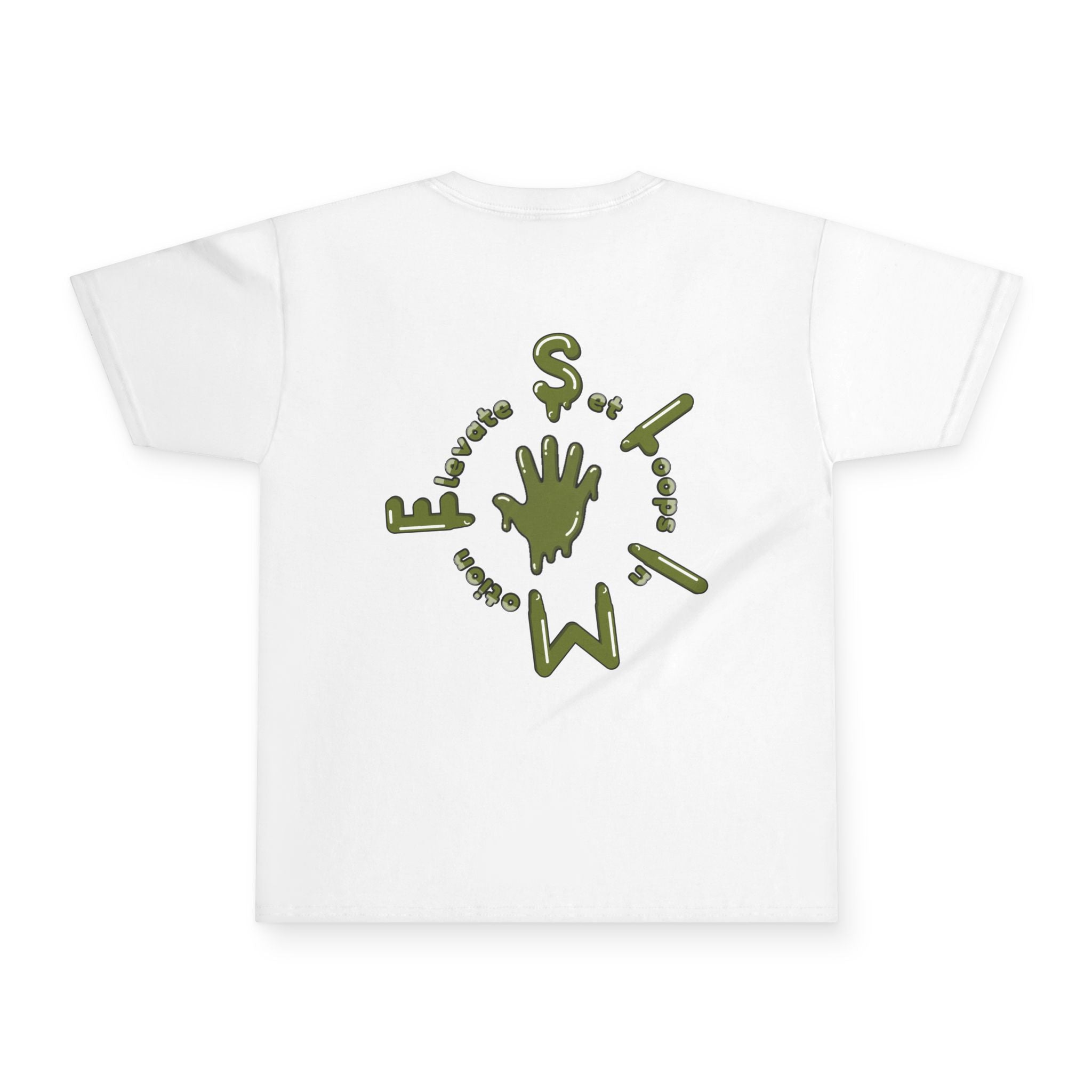 The Slime Shop Youth Tee — Navy / Army Green Slime Sircle