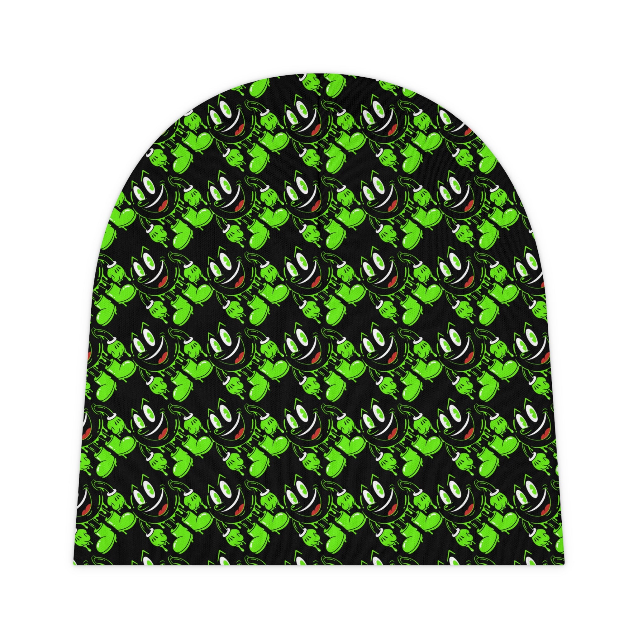 The Slime Shop Baby Beanie — Black / Green Slimeman Gzzz