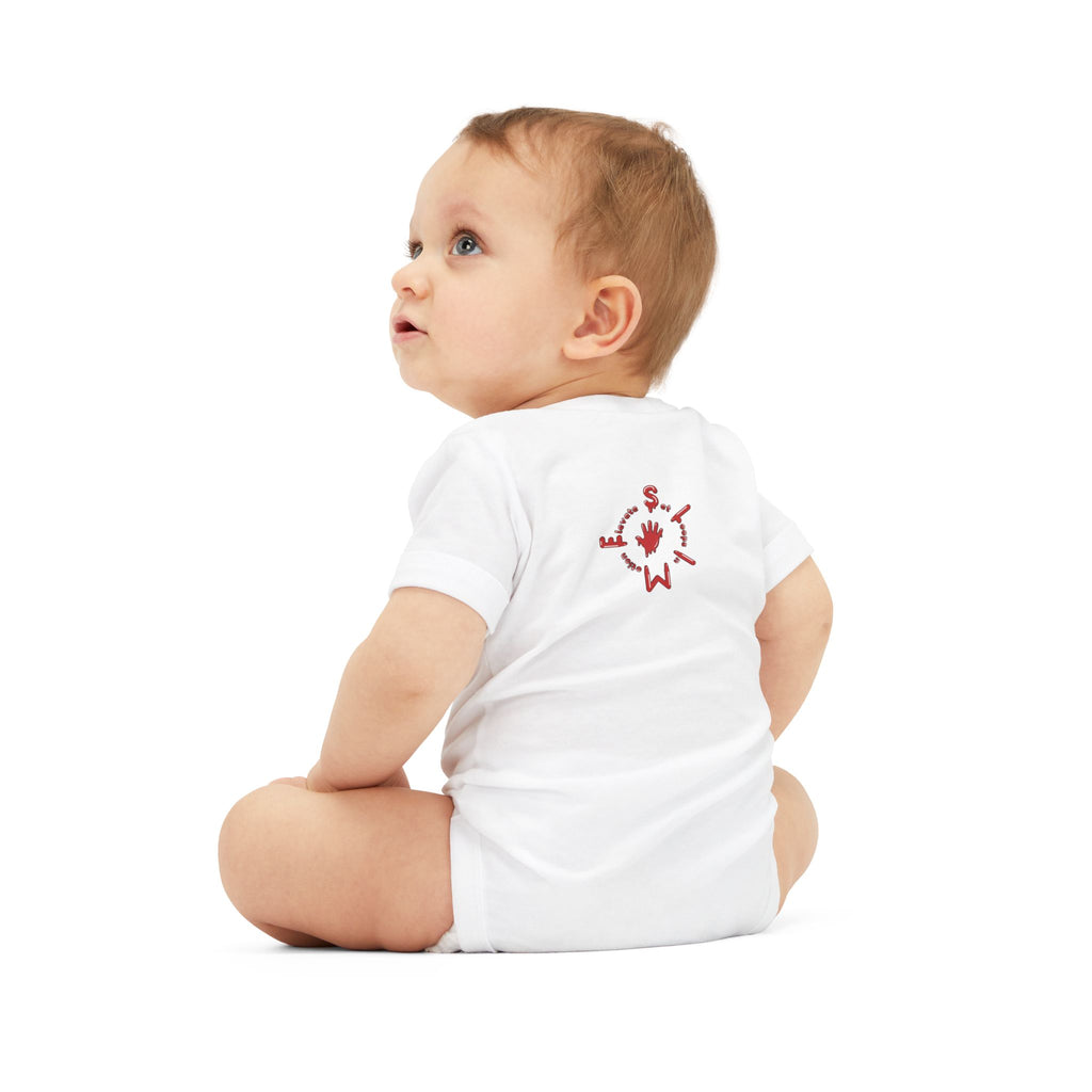 The Slime Shop Infant Jersey One Piece — Navy / Red Slime $