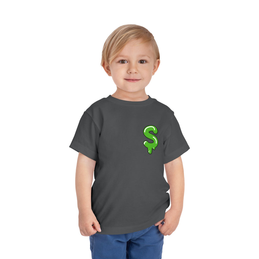 The Slime Shop Toddler Tee — Athletic Heather / Green Slime Sircle