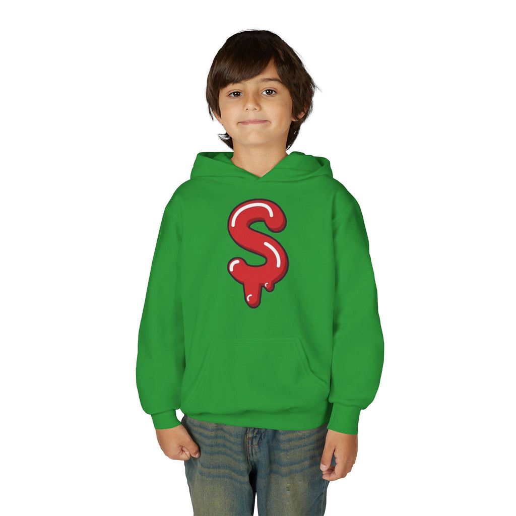 The Slime Shop Youth Hoodie — Green / Red Slime $