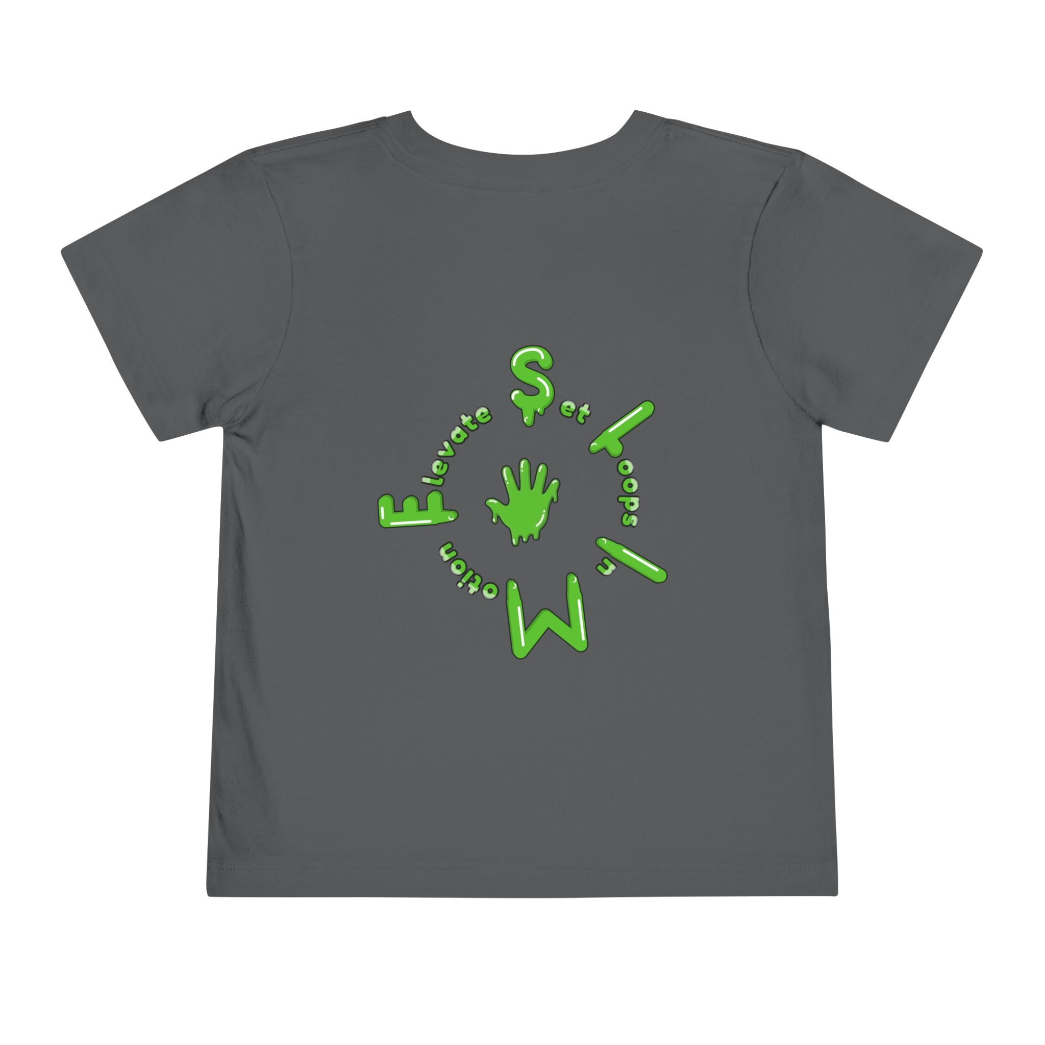 The Slime Shop Toddler Tee — Athletic Heather / Green Slime Sircle