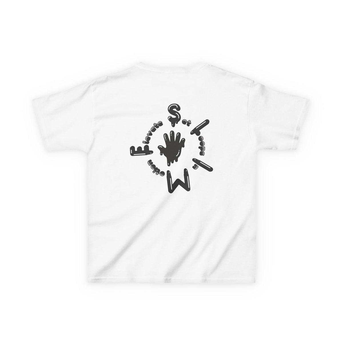 Kids Black/Slime Heavy Cotton™ Tee