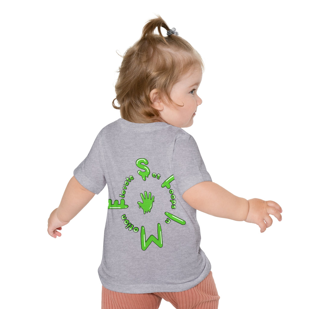 The Slime Shop Baby Tee — Royal Blue / Green Slime Sircle