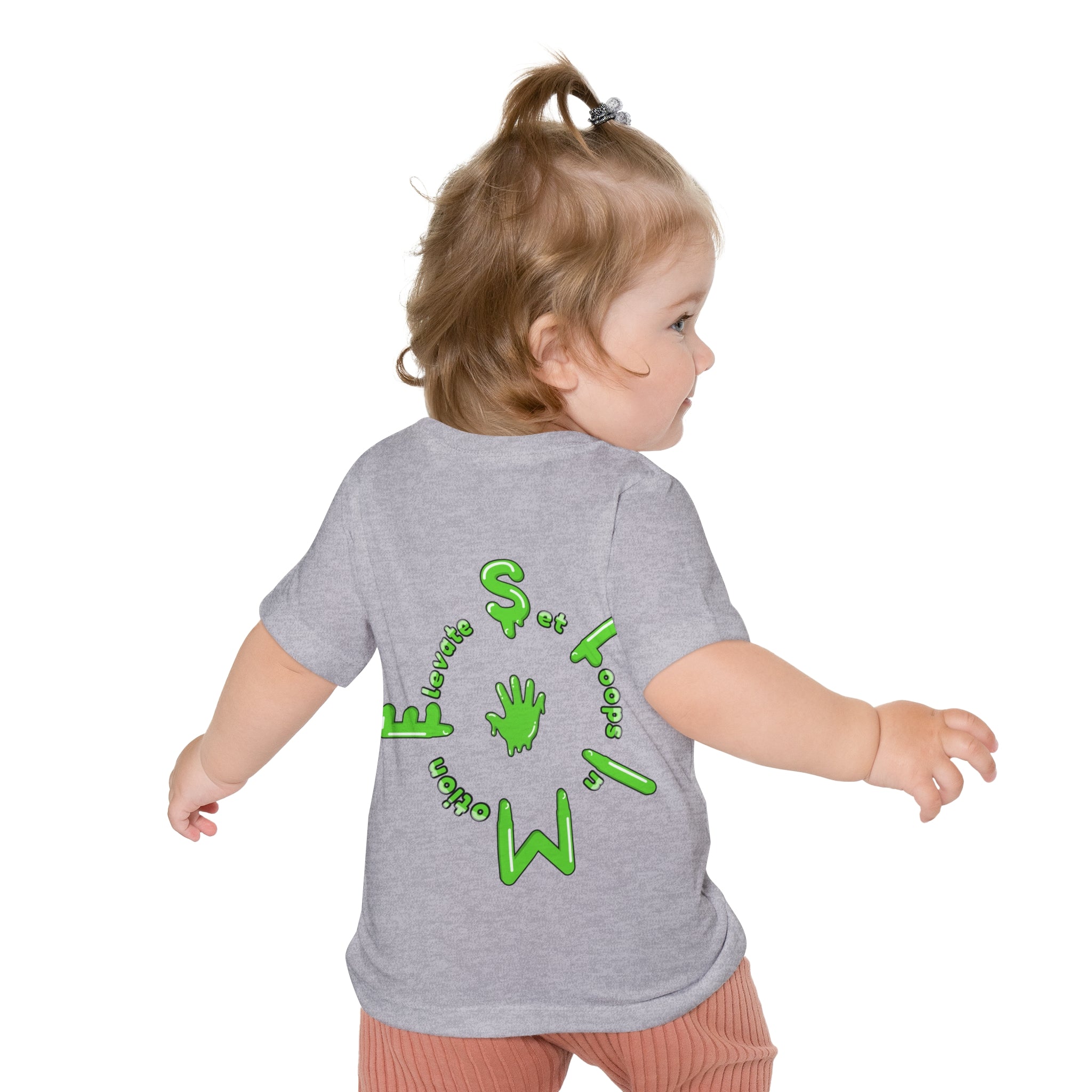 The Slime Shop Baby Tee — Royal Blue / Green Slime Sircle