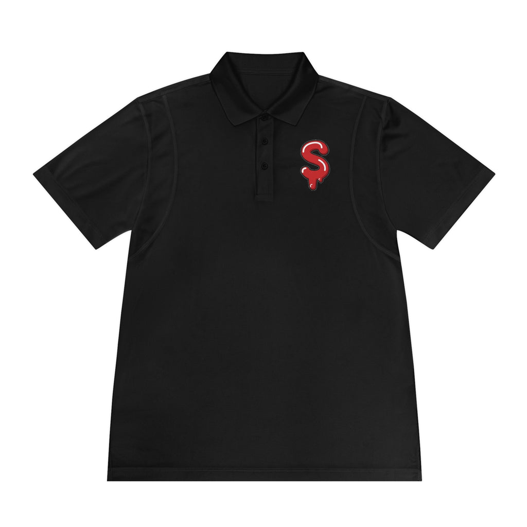 The Slime Shop Sport Polo — Grey / Red Slime Sircle