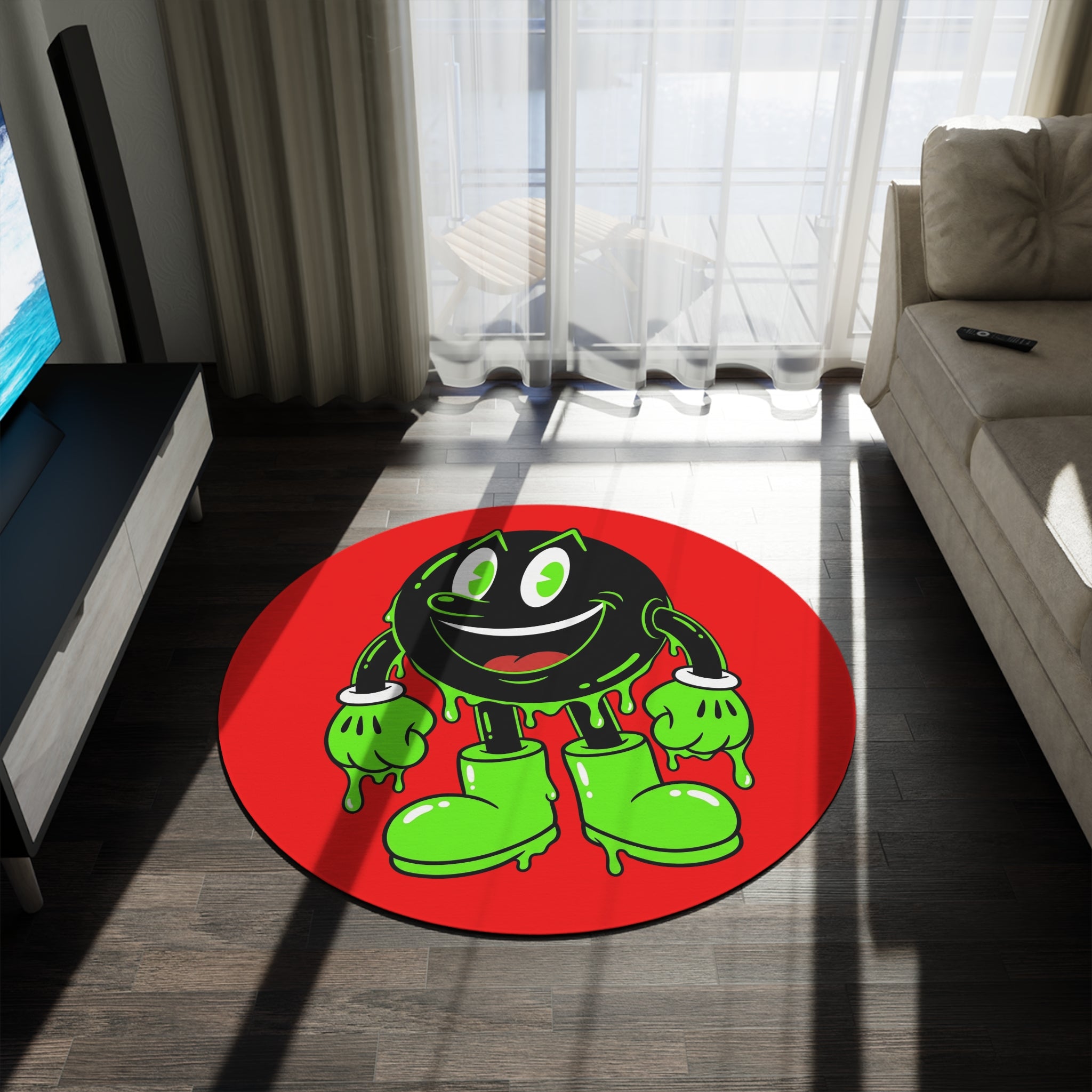 The Slime Shop Round Rug — Slimeman IV