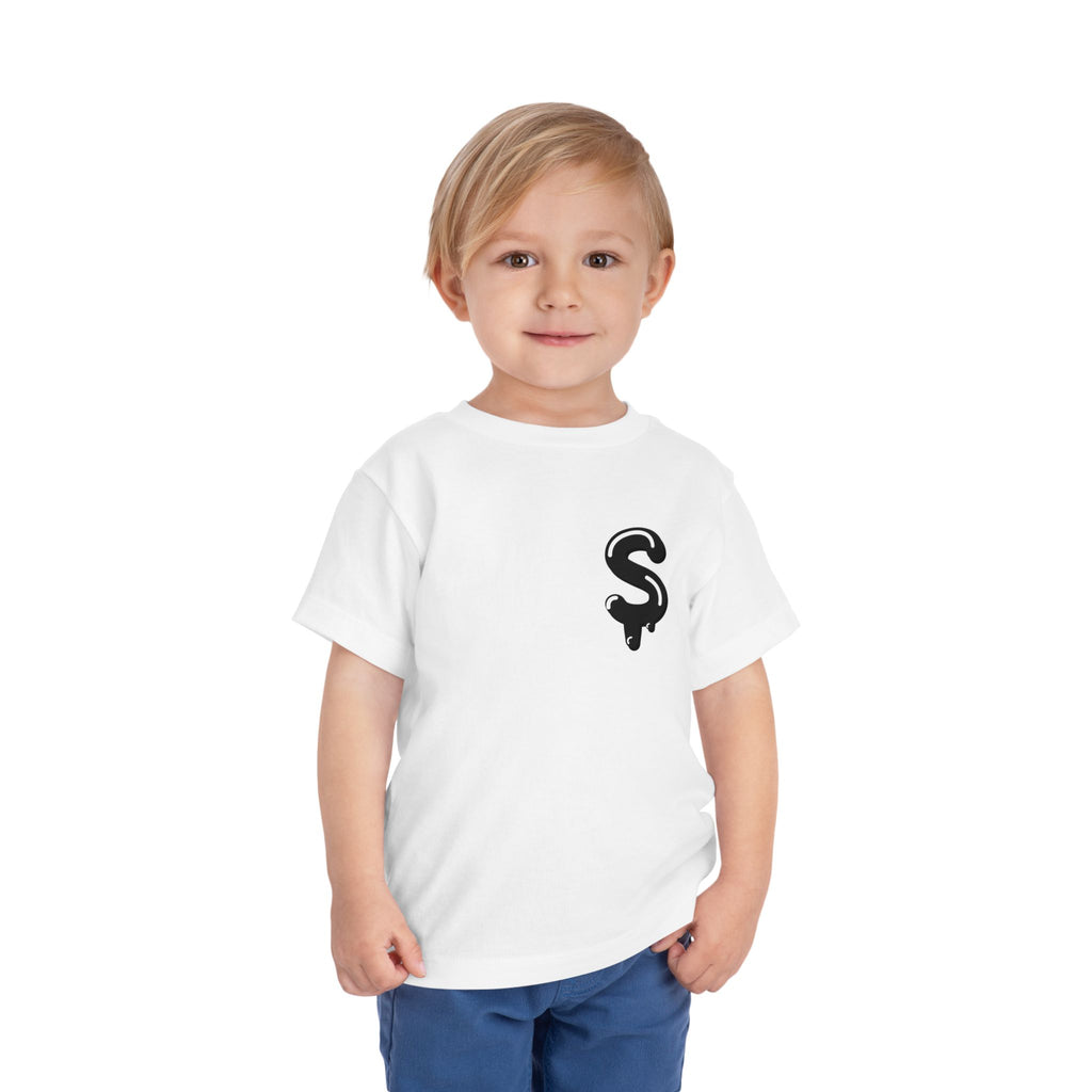 Toddler Black/Slime Short Sleeve Tee