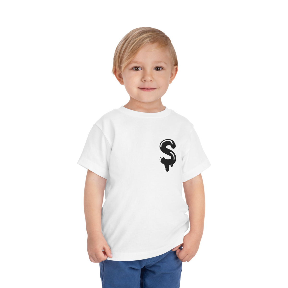 Toddler Black/Slime Short Sleeve Tee