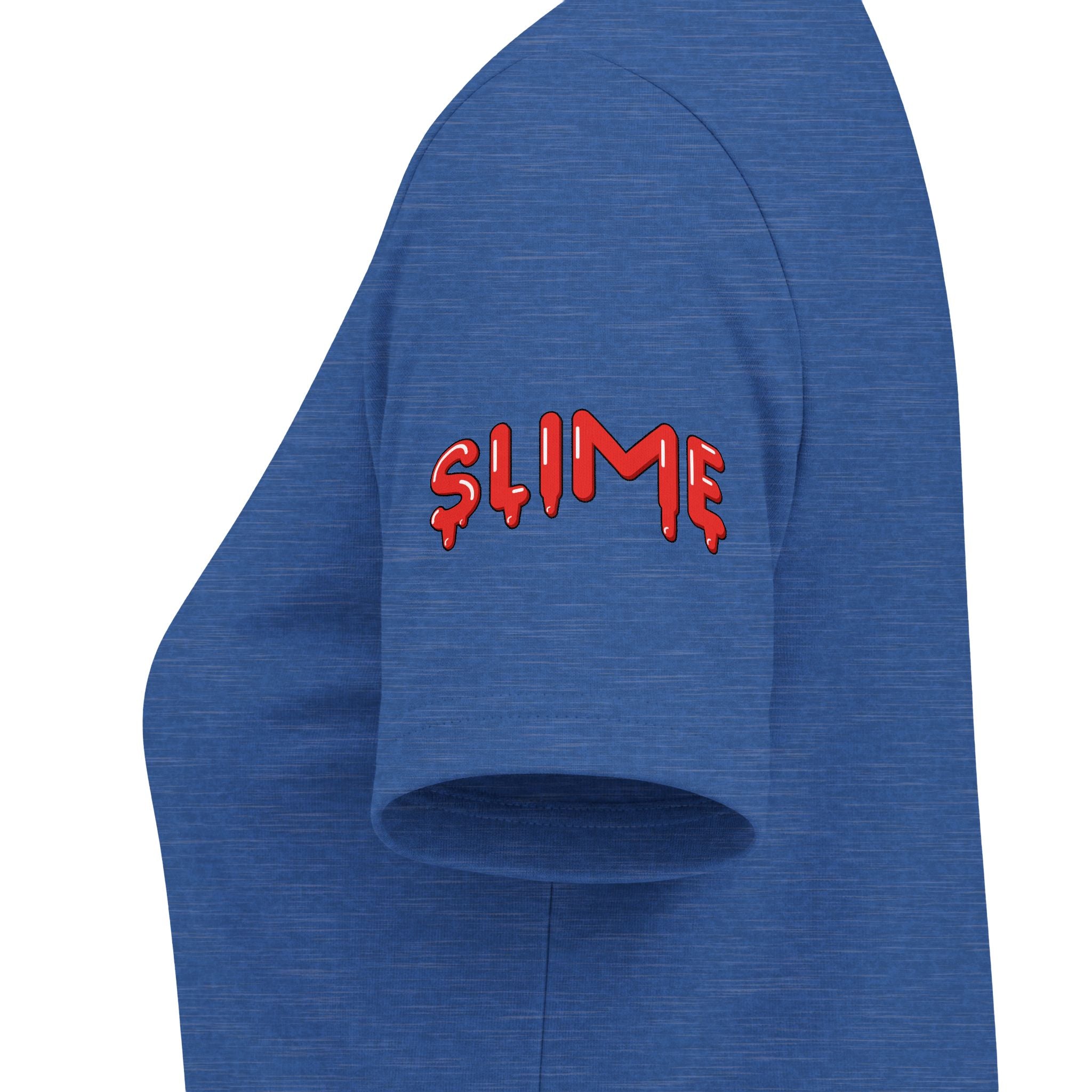 The Slime Shop Women's V-Neck Tee — White / Red Slime $