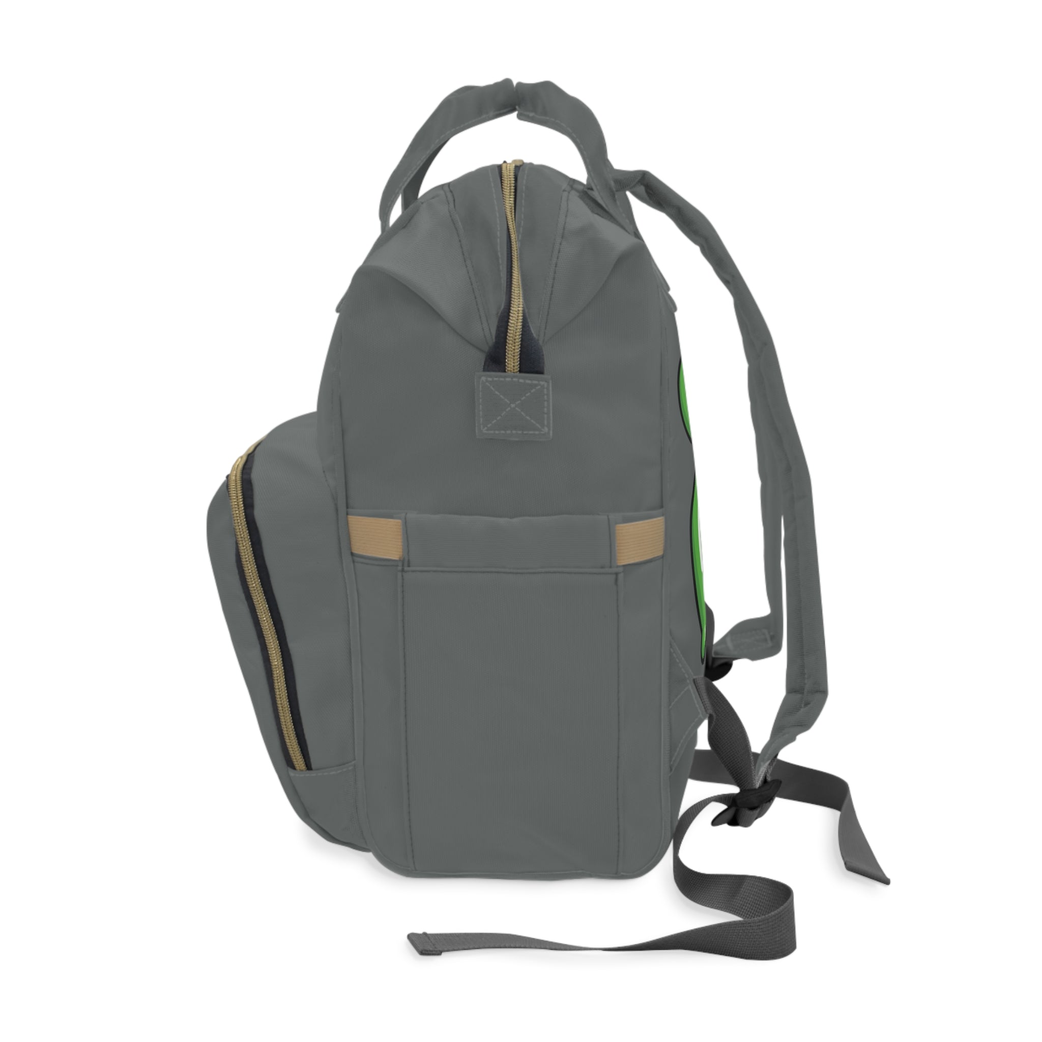 The Slime Shop Diaper Backpack — Gray / Green Slime Sircle