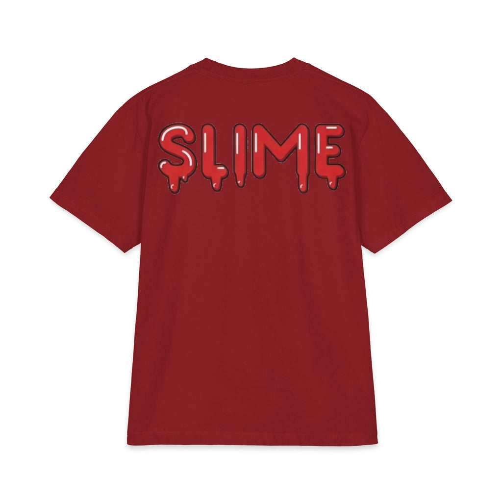 The Slime Shop Max Heavyweight Tee — White / Red Slime-$