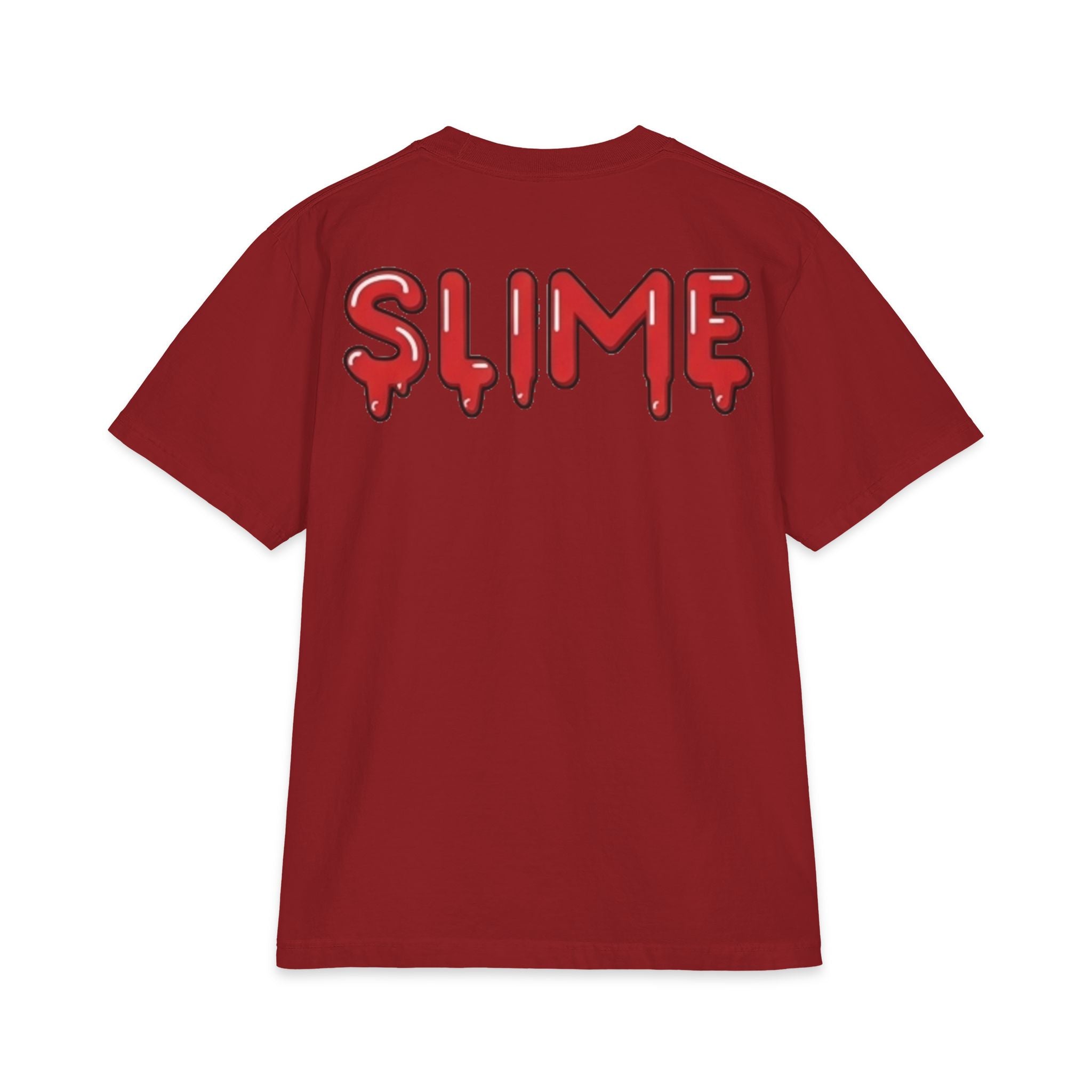 The Slime Shop Max Heavyweight Tee — White / Red Slime-$