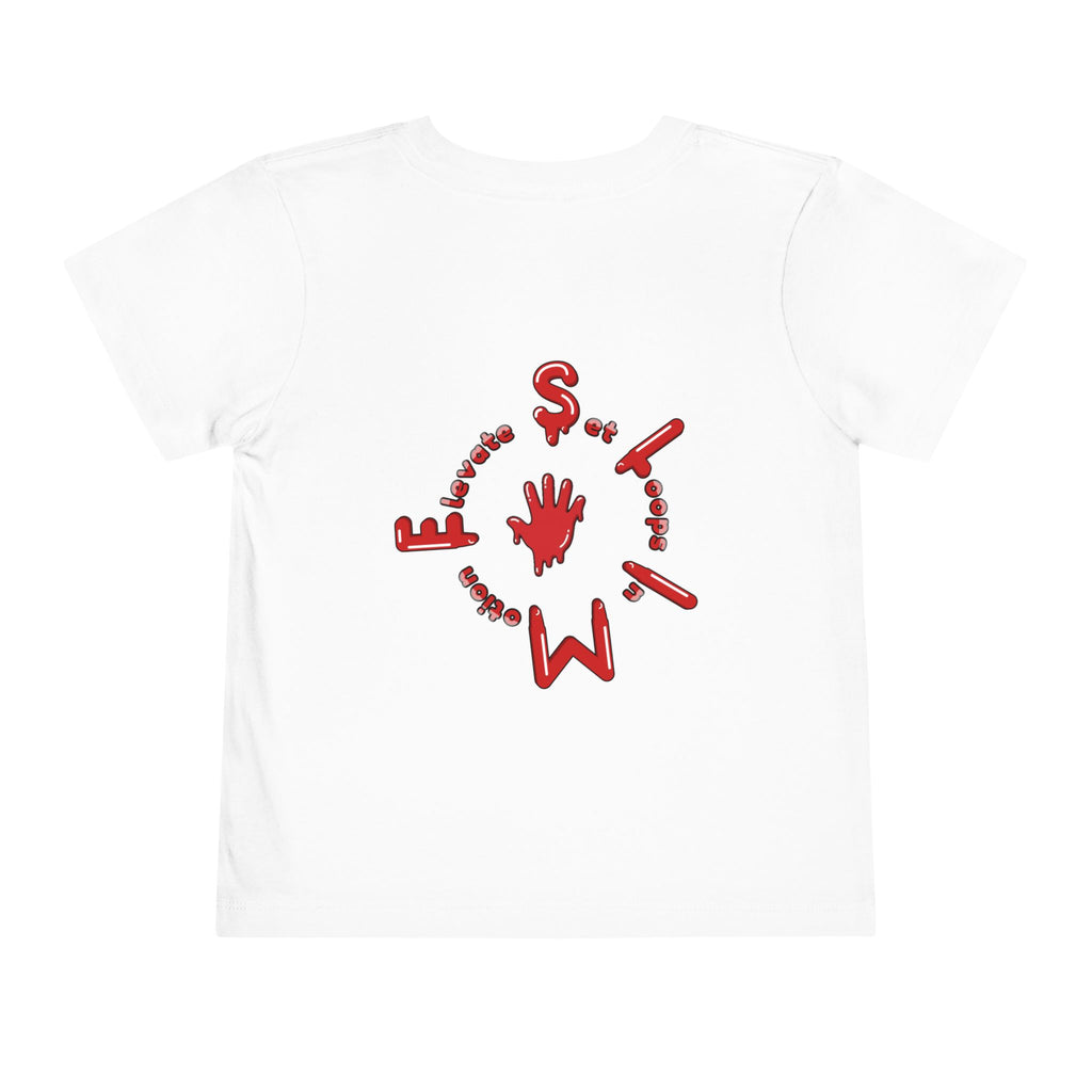 The Slime Shop Toddler Tee — Royal Blue / Red Slime Sircle