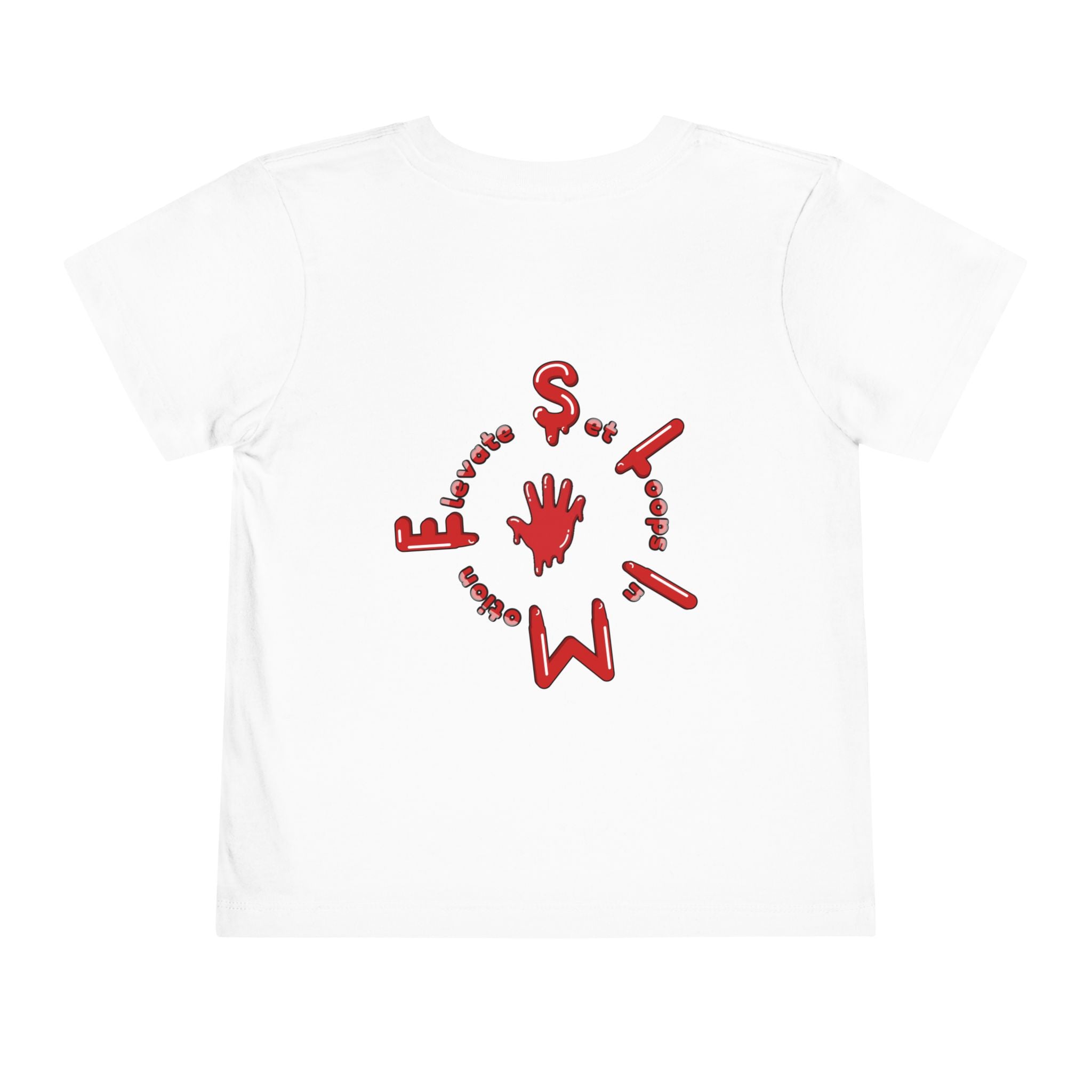 The Slime Shop Toddler Tee — Royal Blue / Red Slime Sircle