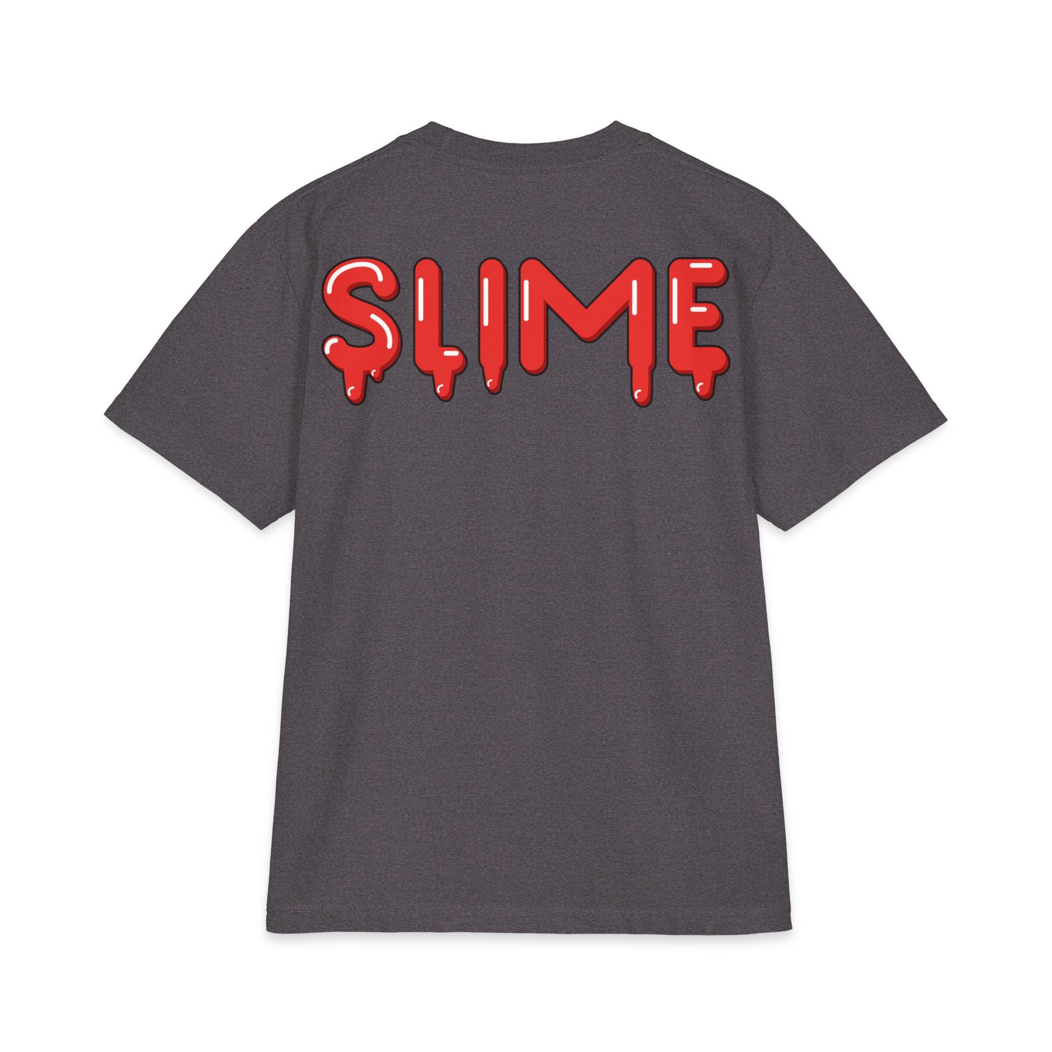 The Slime Shop Max Heavyweight Tee — White / Red Slime $