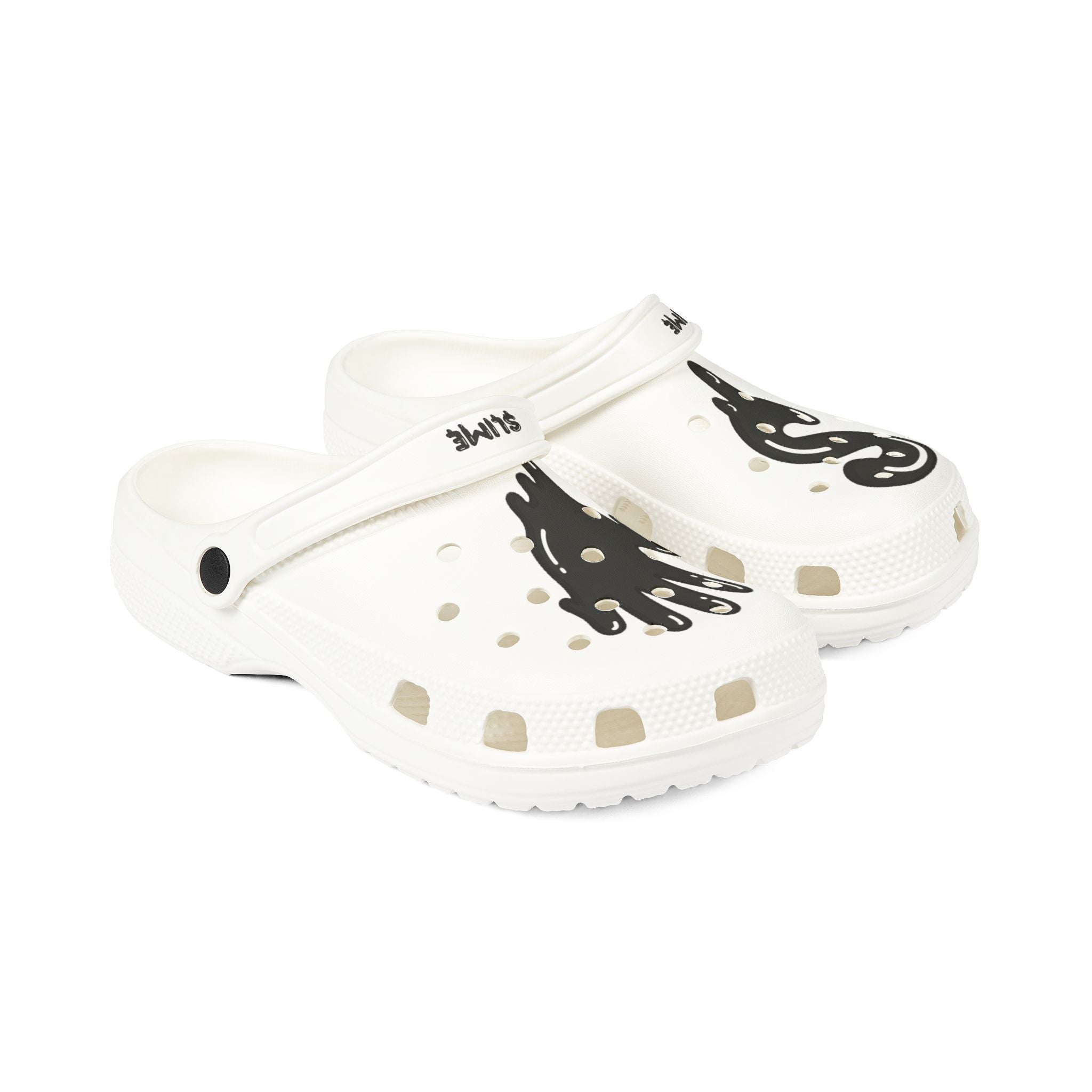 The Slime Shop Foam Clogs — Black / Slime Drip