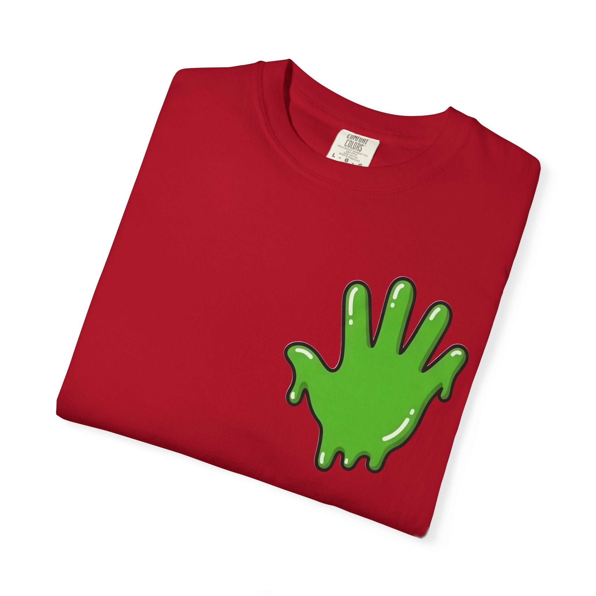 The Slime Shop Signature Tee — White / Green Slime In 5
