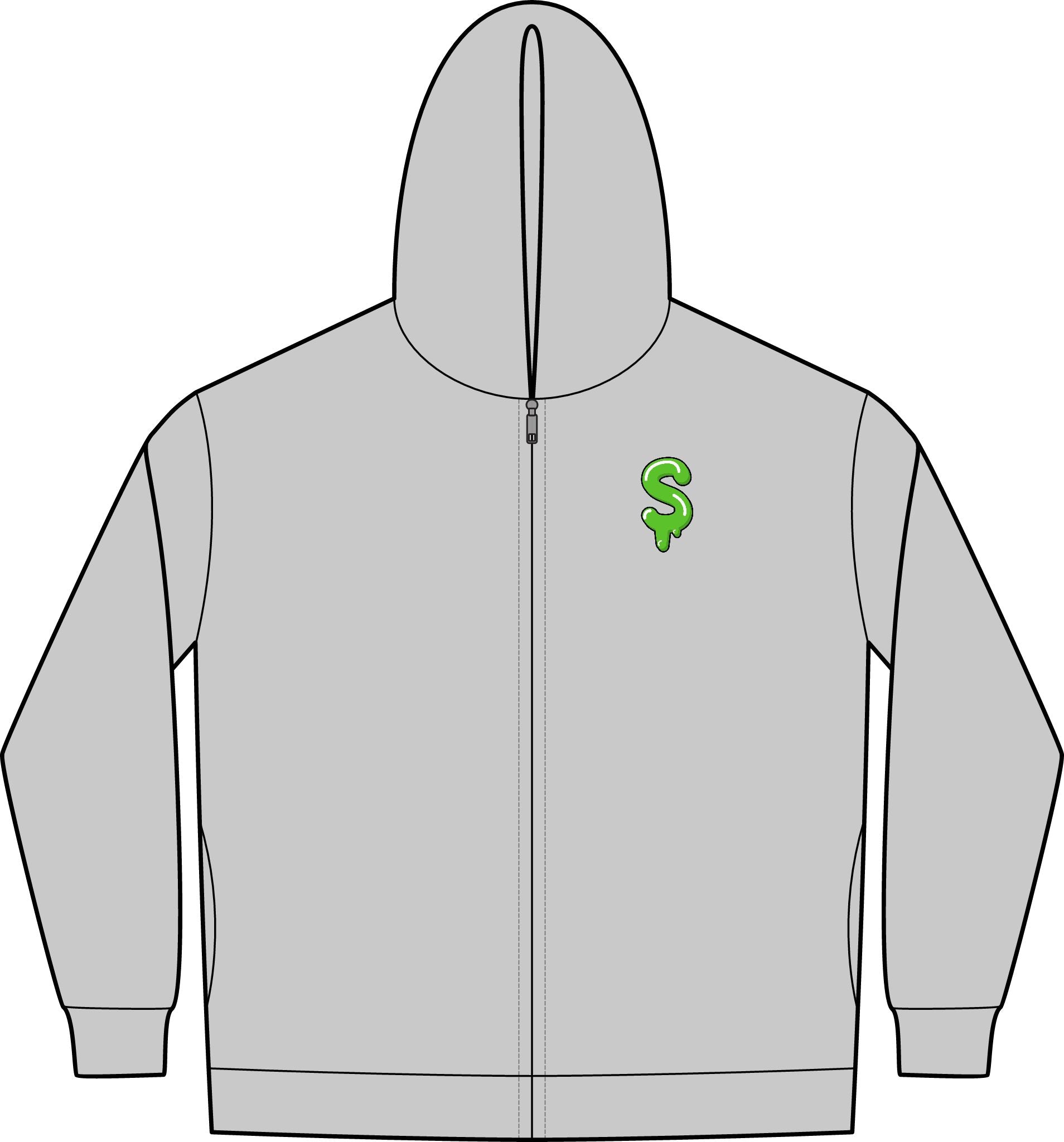 The Slime Shop Lightweight Full-Zip Hoodie