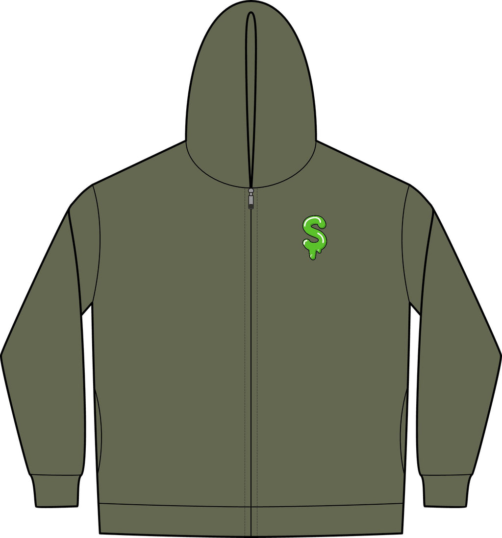 The Slime Shop Lightweight Full-Zip Hoodie