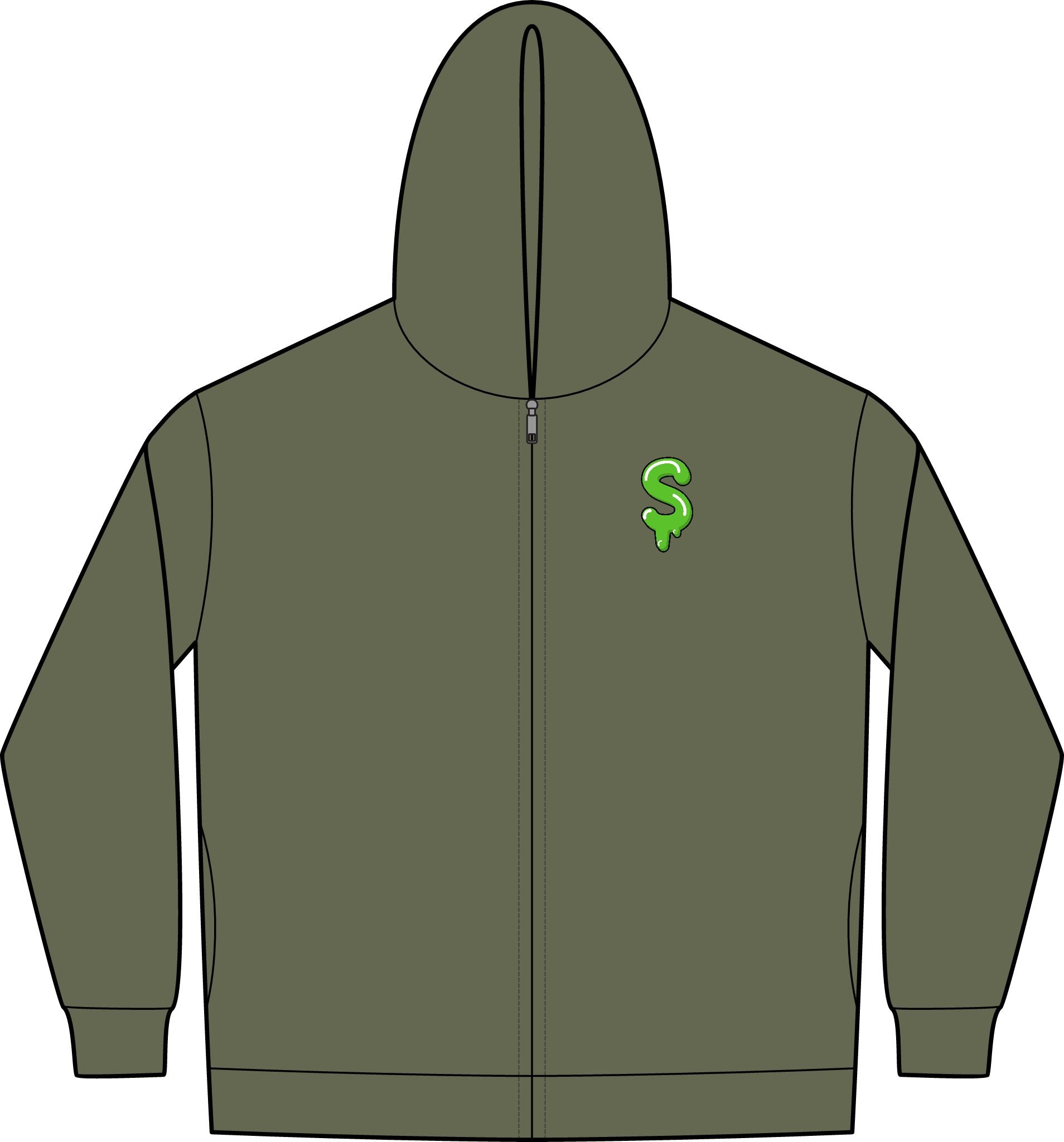 The Slime Shop Lightweight Full-Zip Hoodie