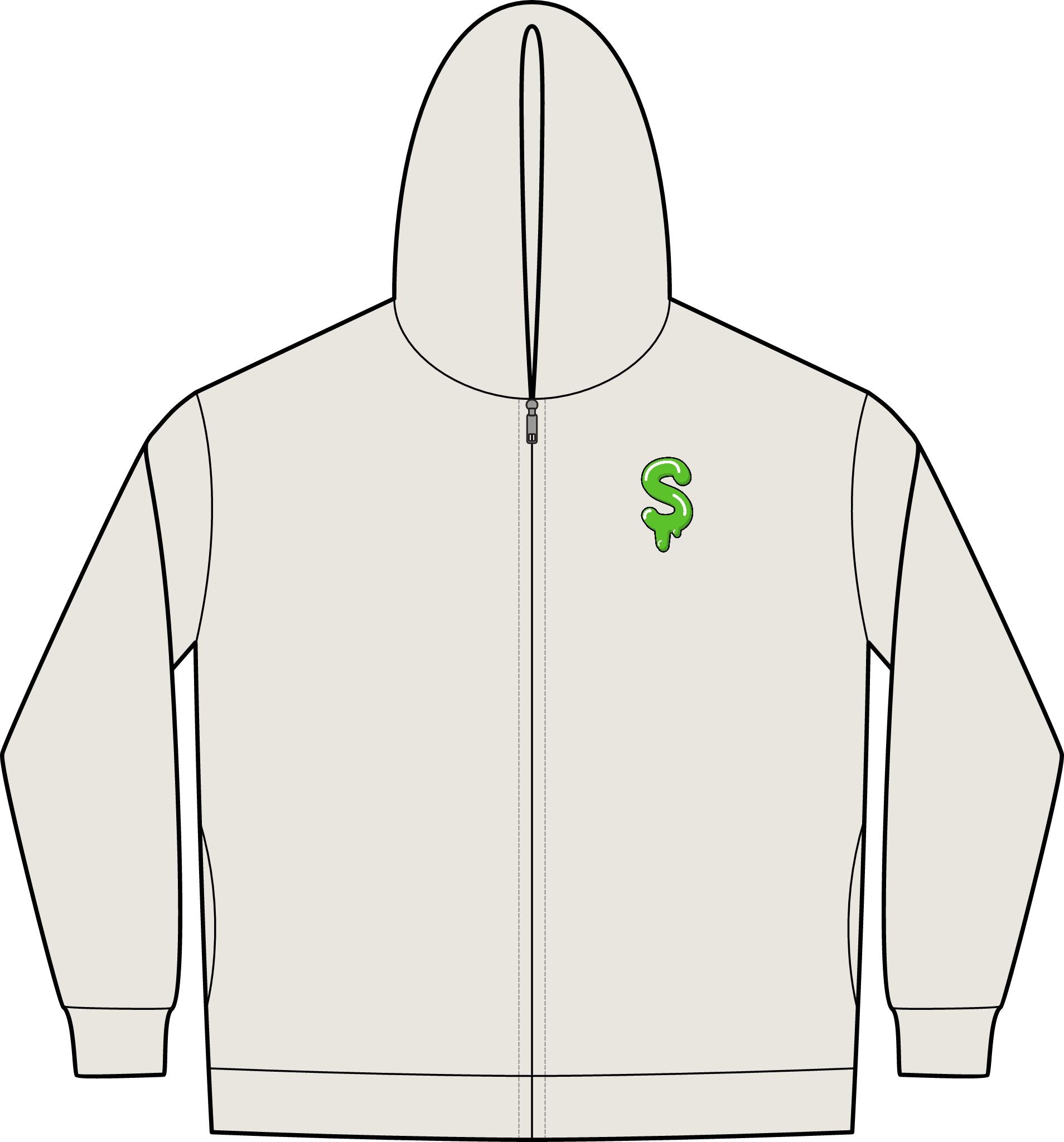 The Slime Shop Lightweight Full-Zip Hoodie
