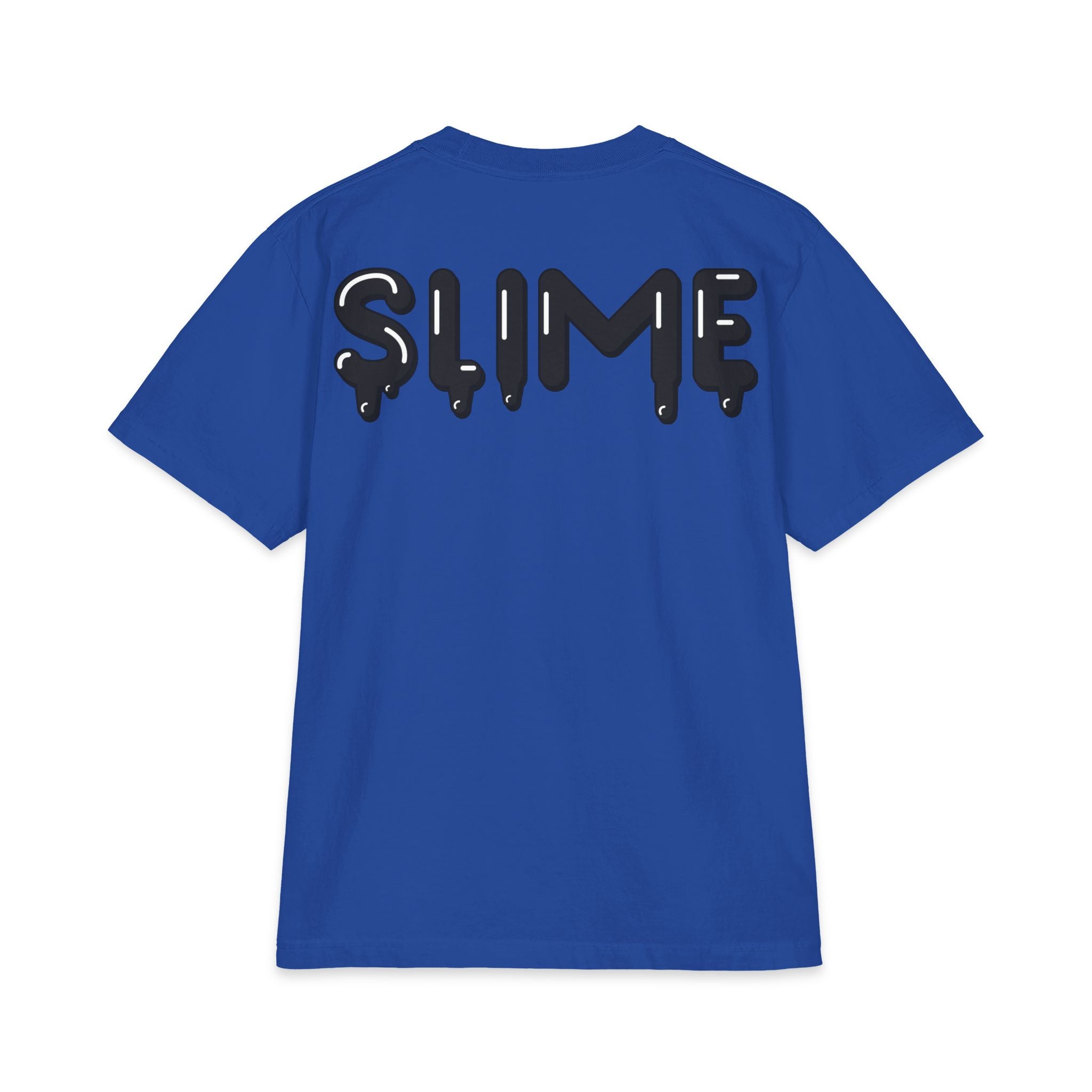 The Slime Shop Max Heavyweight Tee — White / Black SLIME