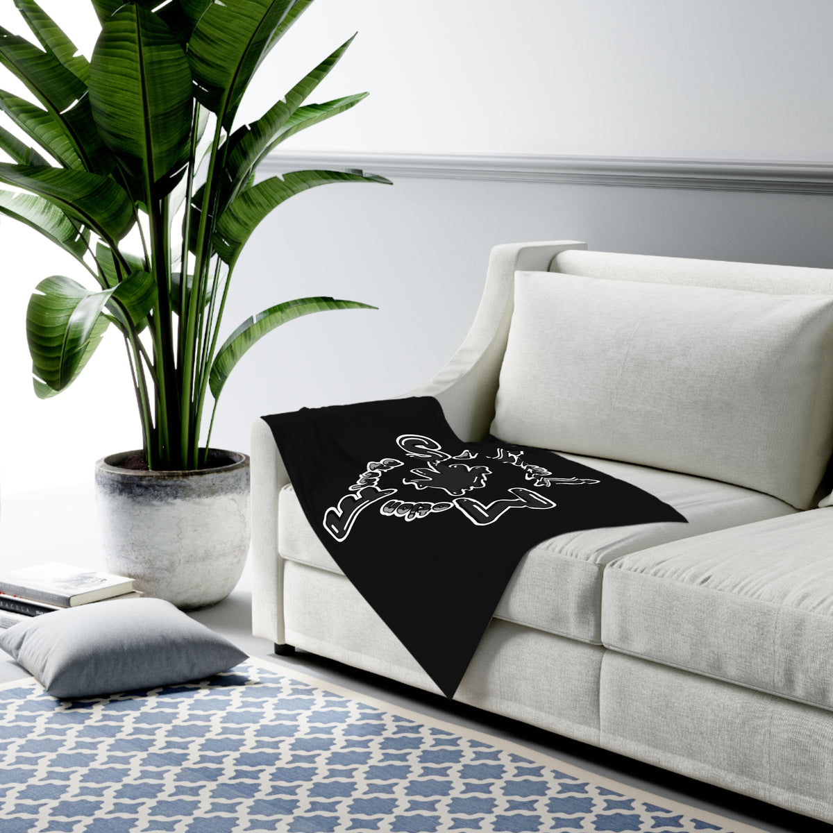 Black Slime Baby Swaddle Blanket