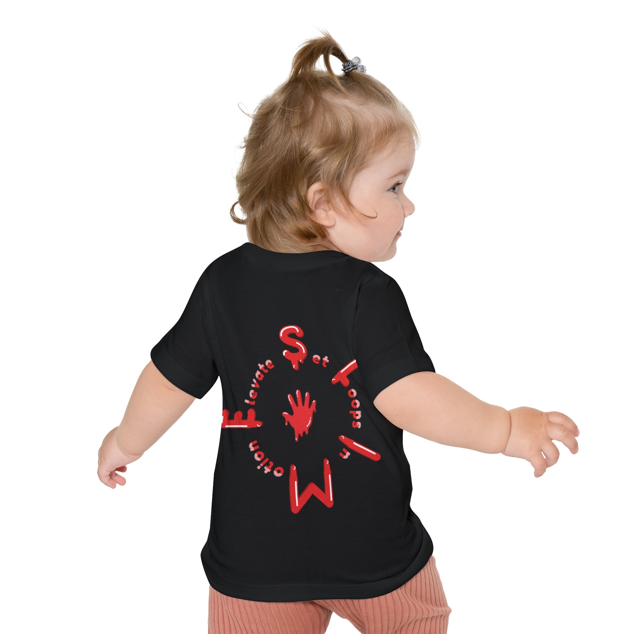 The Slime Shop Baby Tee — Royal Blue / Red Slime Sircle