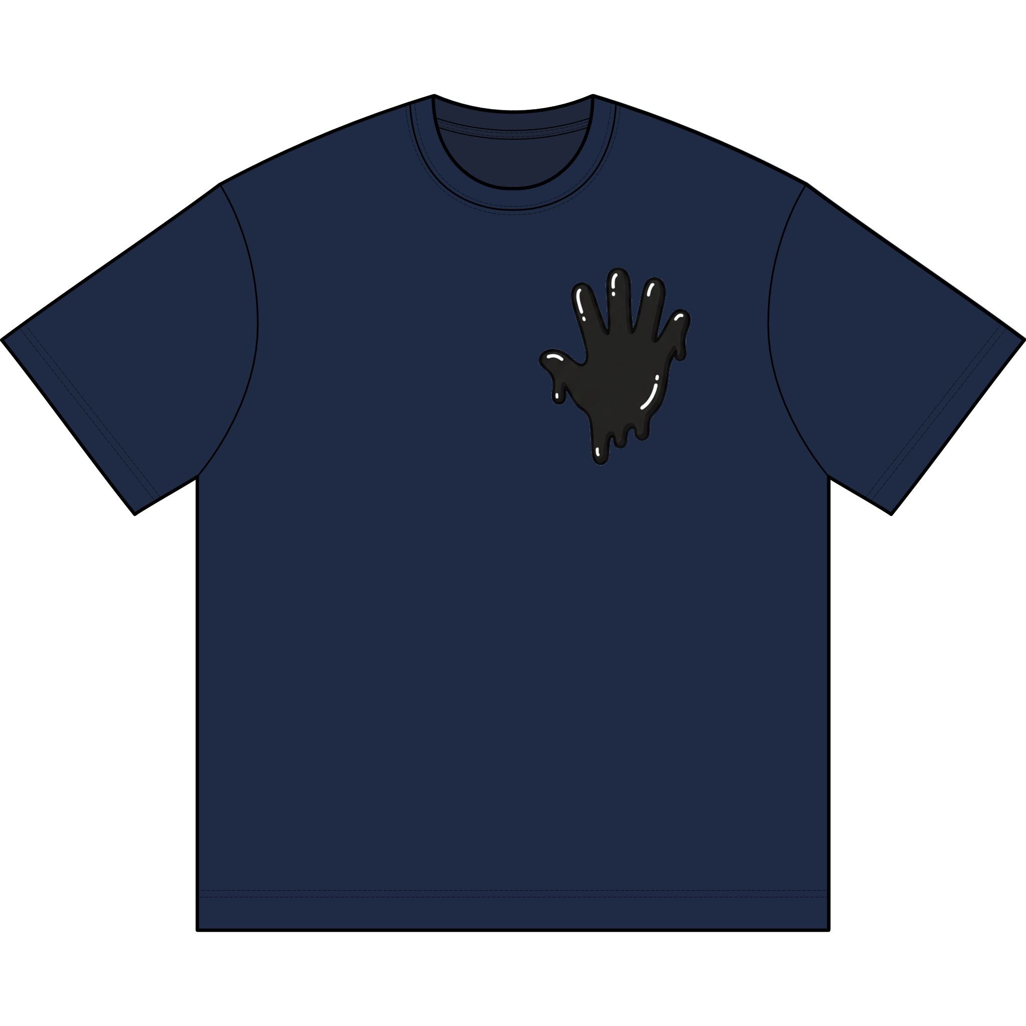 The Slime Shop Men's Box Tee — White / Black Slime In 5