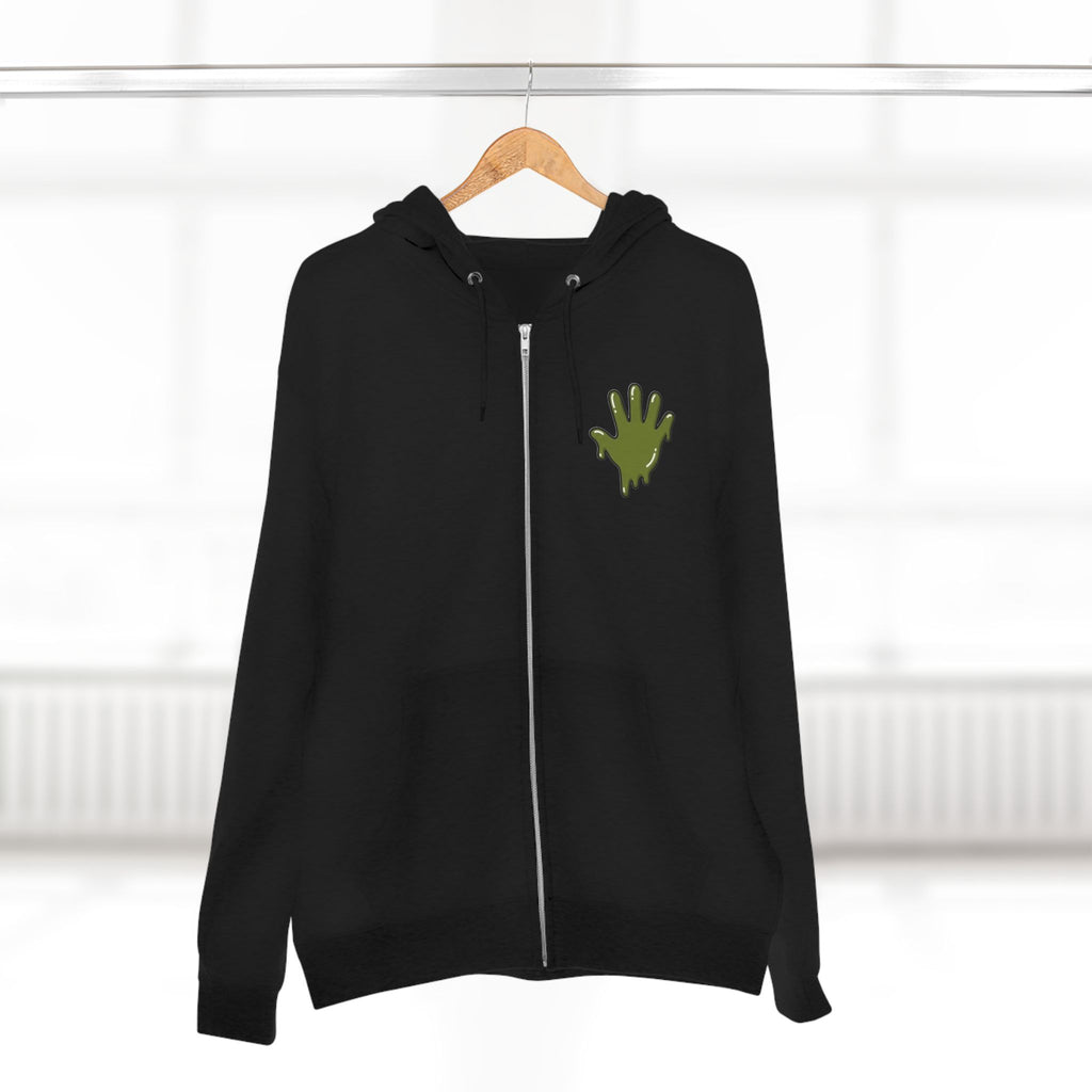 The Slime Shop Zip Hoodie — Heather / Olive Slime In 5