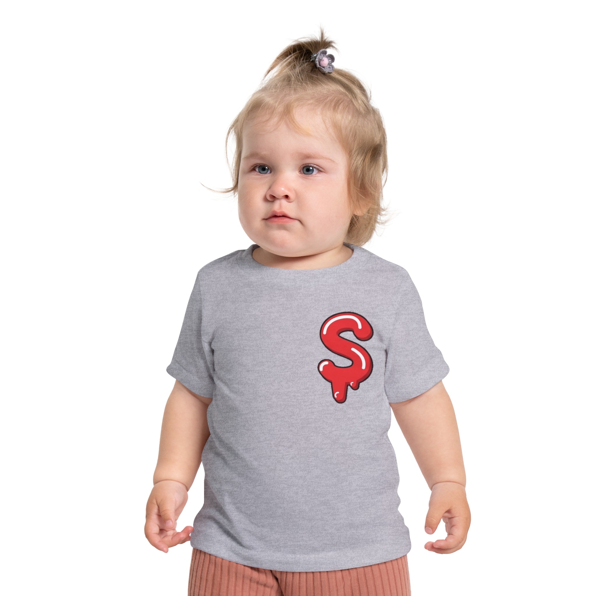 The Slime Shop Baby Tee — Royal Blue / Red Slime Sircle