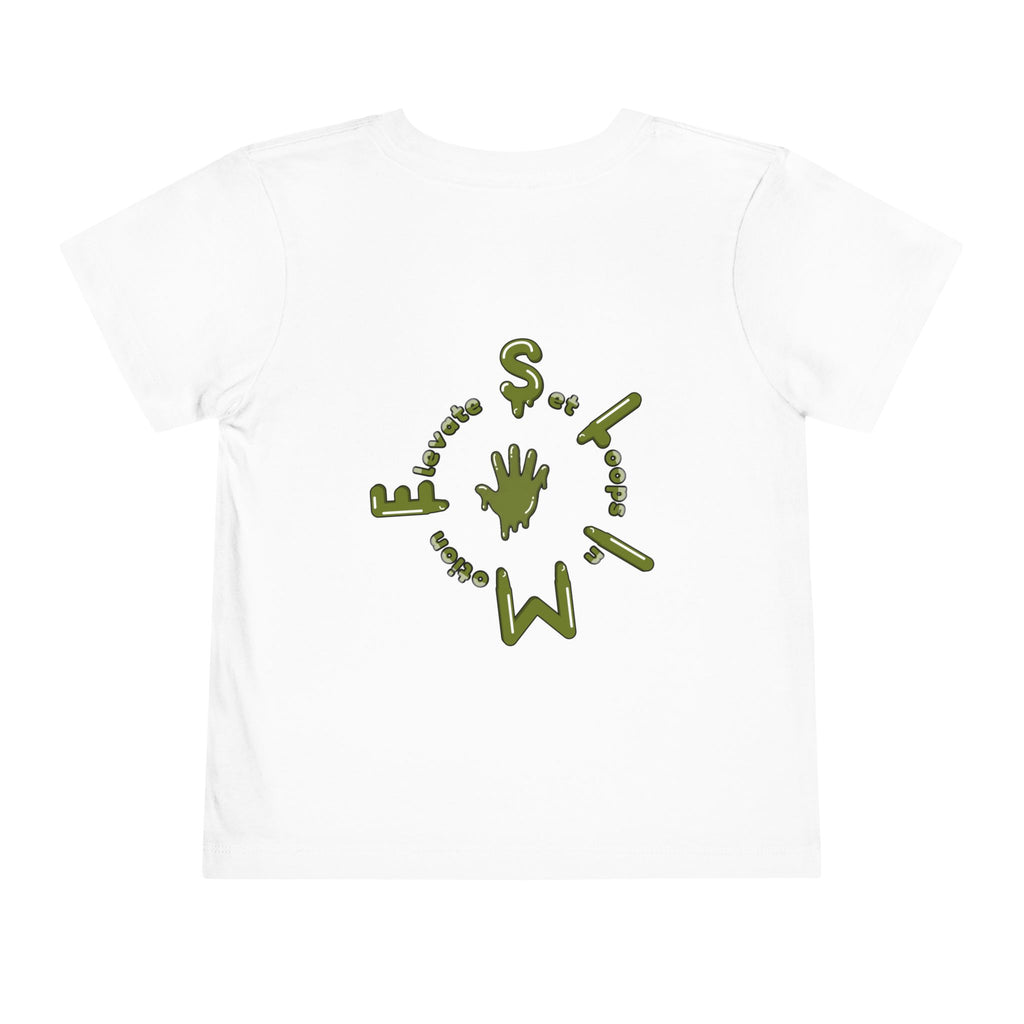 The Slime Shop Toddler Tee — Charcoal / Army Green Slime Sircle