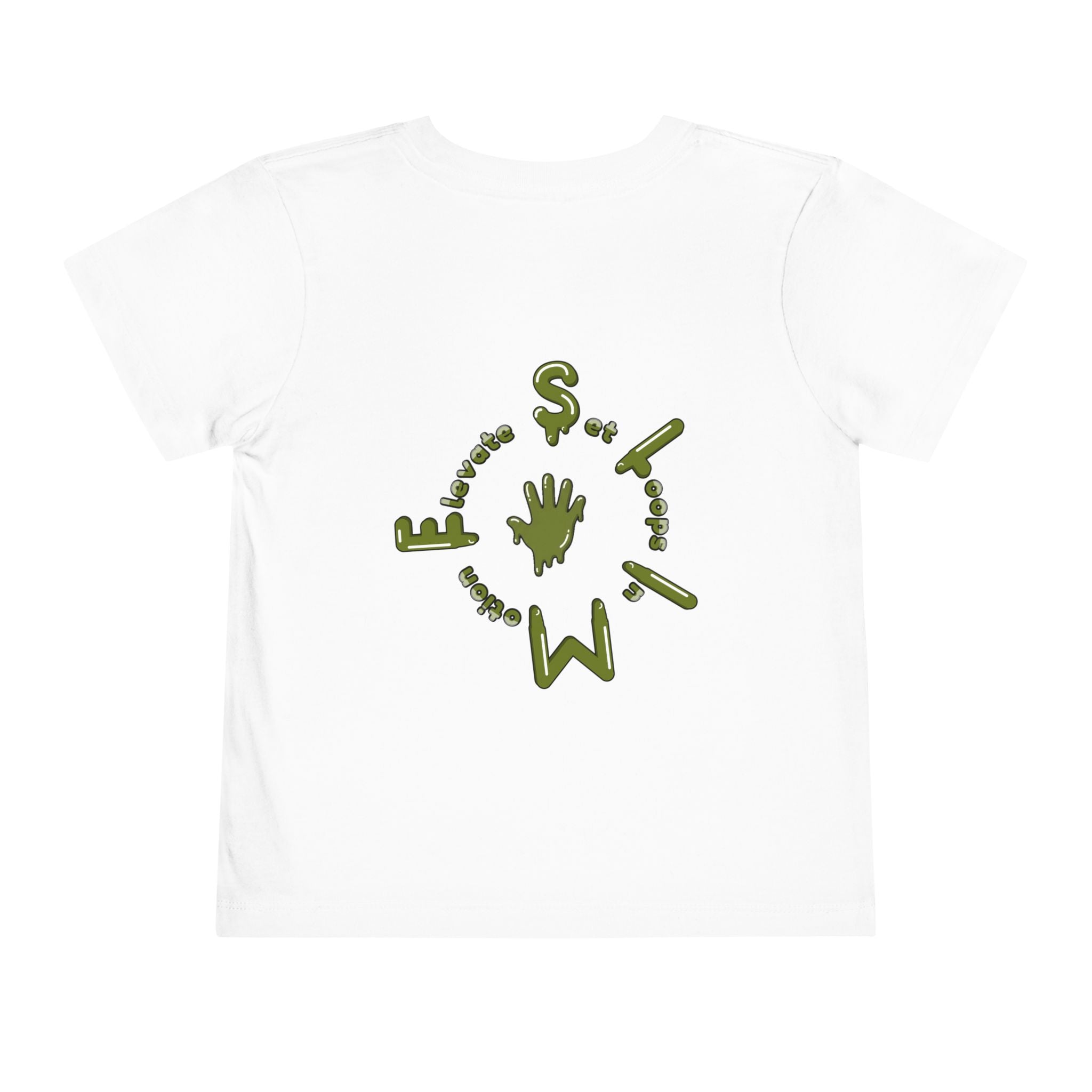 The Slime Shop Toddler Tee — Charcoal / Army Green Slime Sircle
